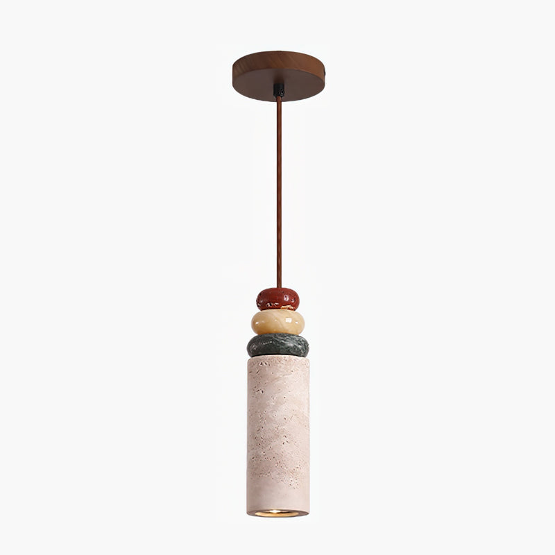 Tinon Pendant Lamp Yellow travertine Marble - Letslighting