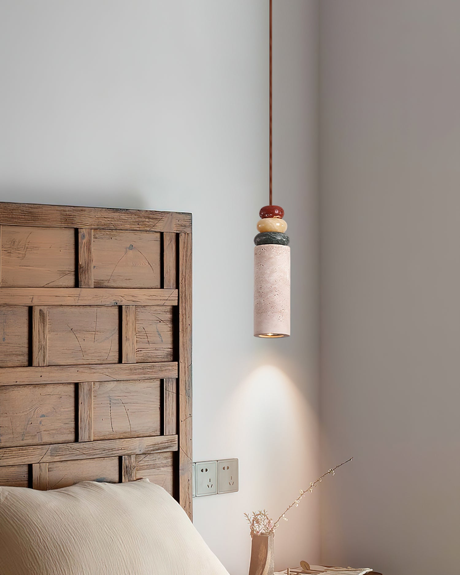 Tinon Pendant Lamp Yellow travertine Marble - Letslighting
