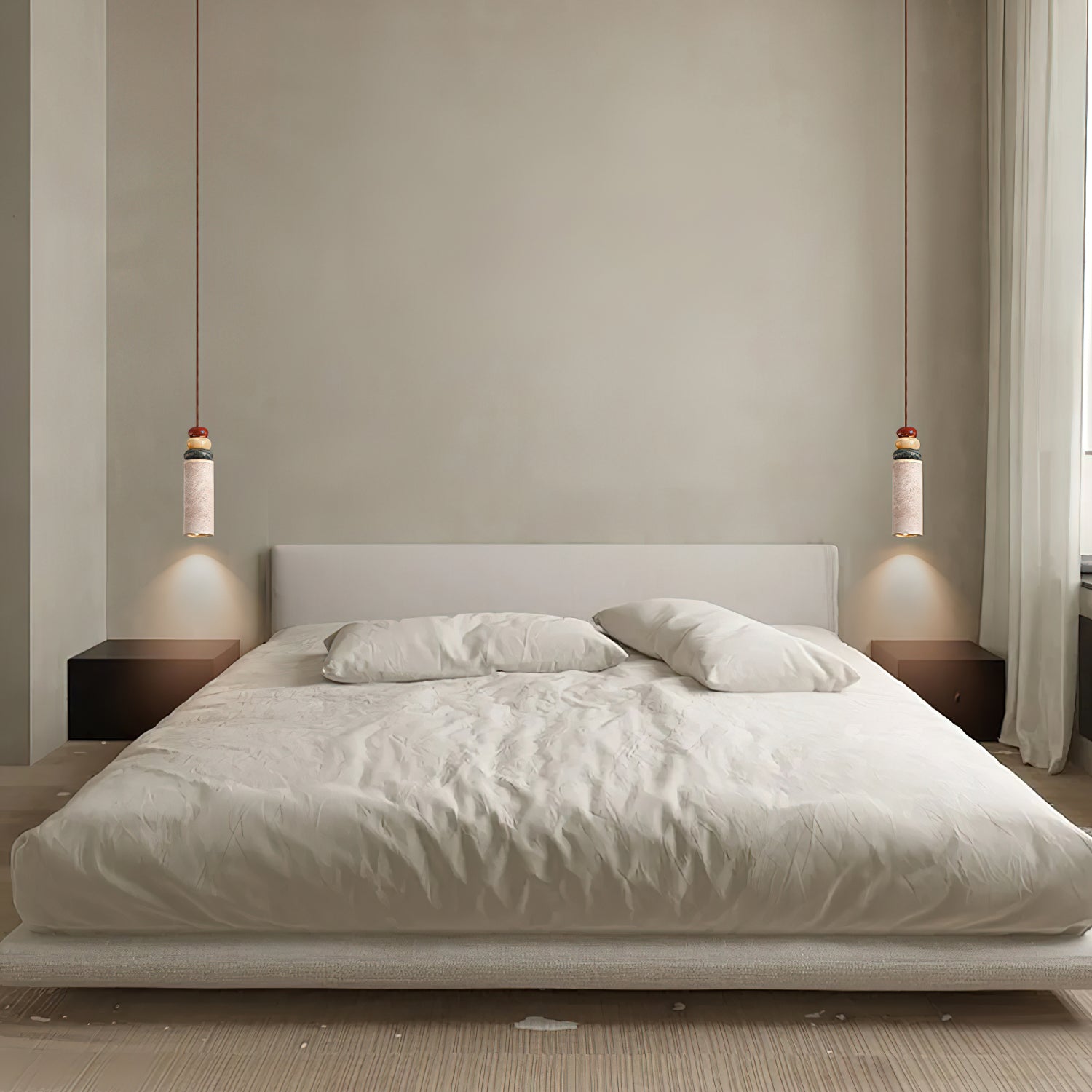 Tinon Pendant Lamp Yellow travertine Marble - Letslighting