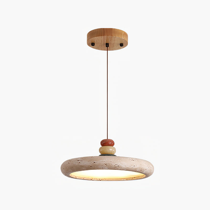 Tinon Pendant Lamp Yellow travertine Marble - Letslighting