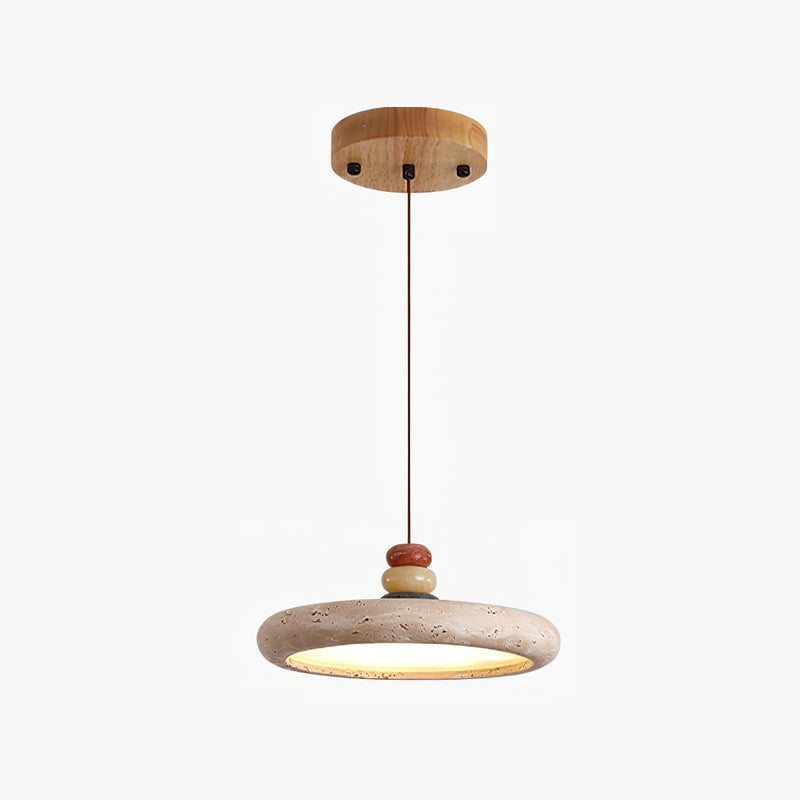 Tinon Pendant Lamp Yellow travertine Marble - Letslighting