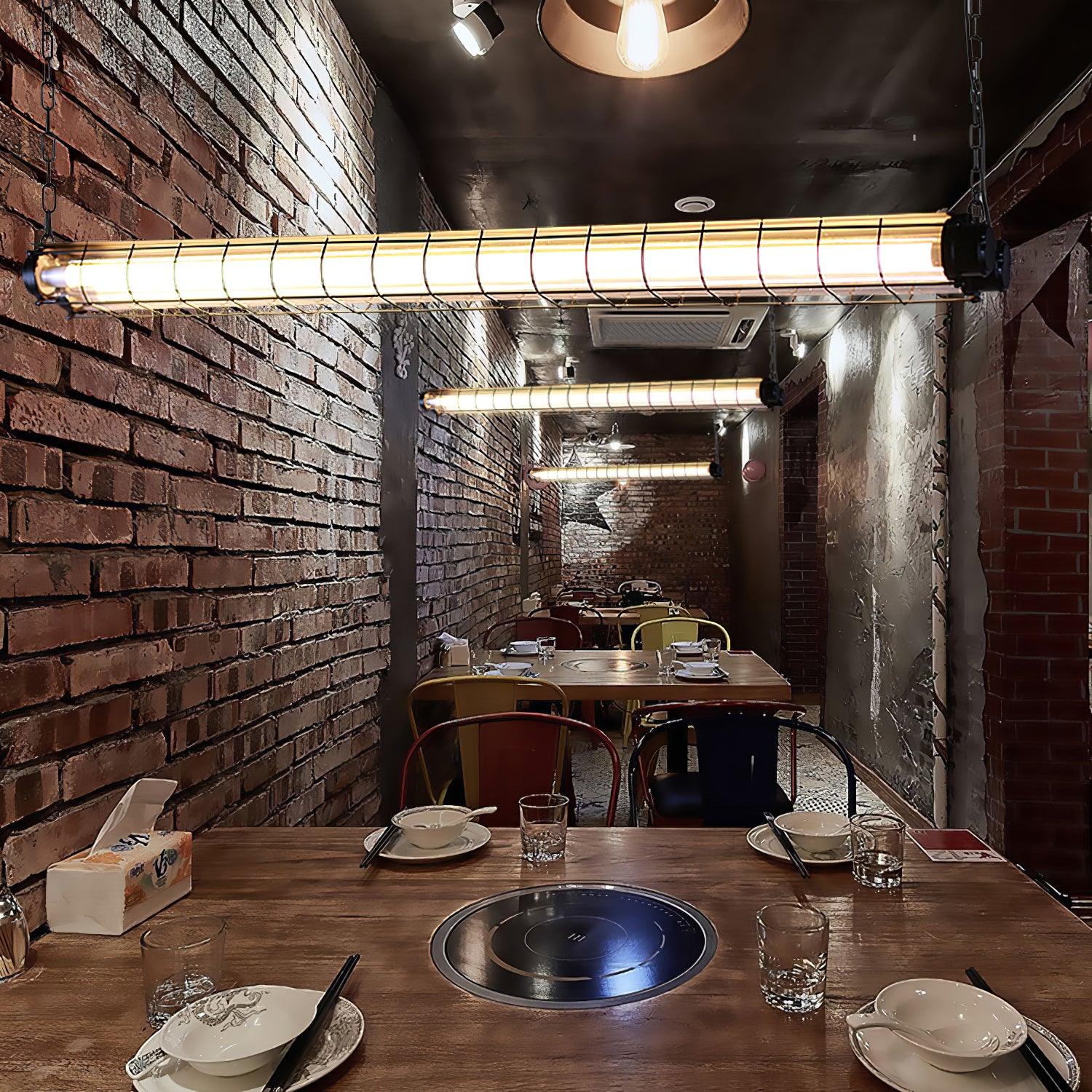 Arsorisra Industrial Linear Pendant Light