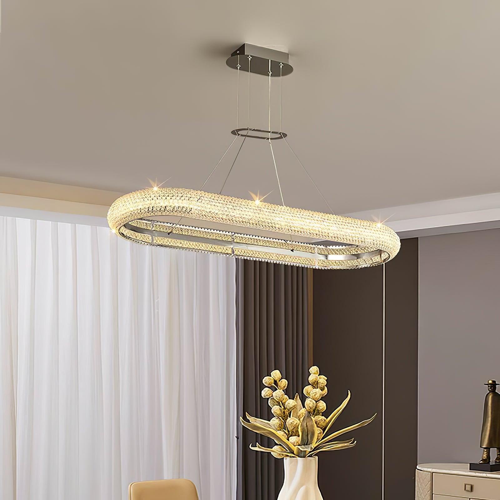 Vazorora Modern Minimalist Ring Crystal Chandelier - Letslighting