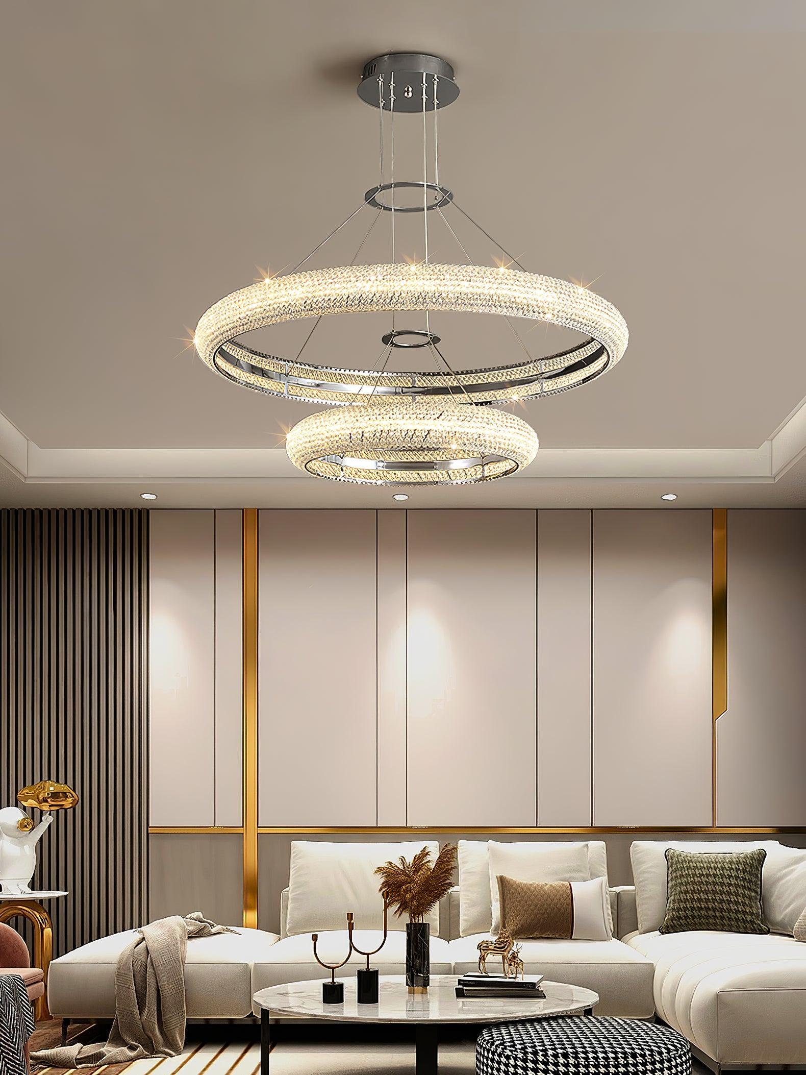 Vazorora Modern Minimalist Ring Crystal Chandelier - Letslighting