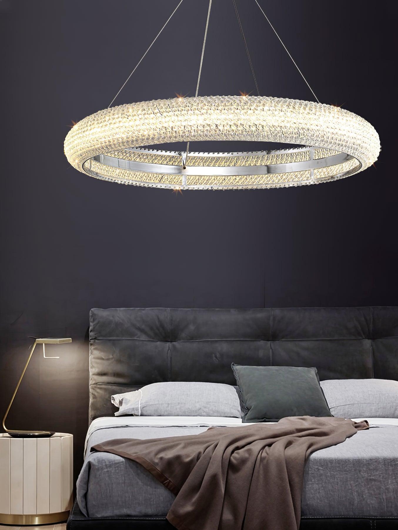 Vazorora Modern Minimalist Ring Crystal Chandelier - Letslighting