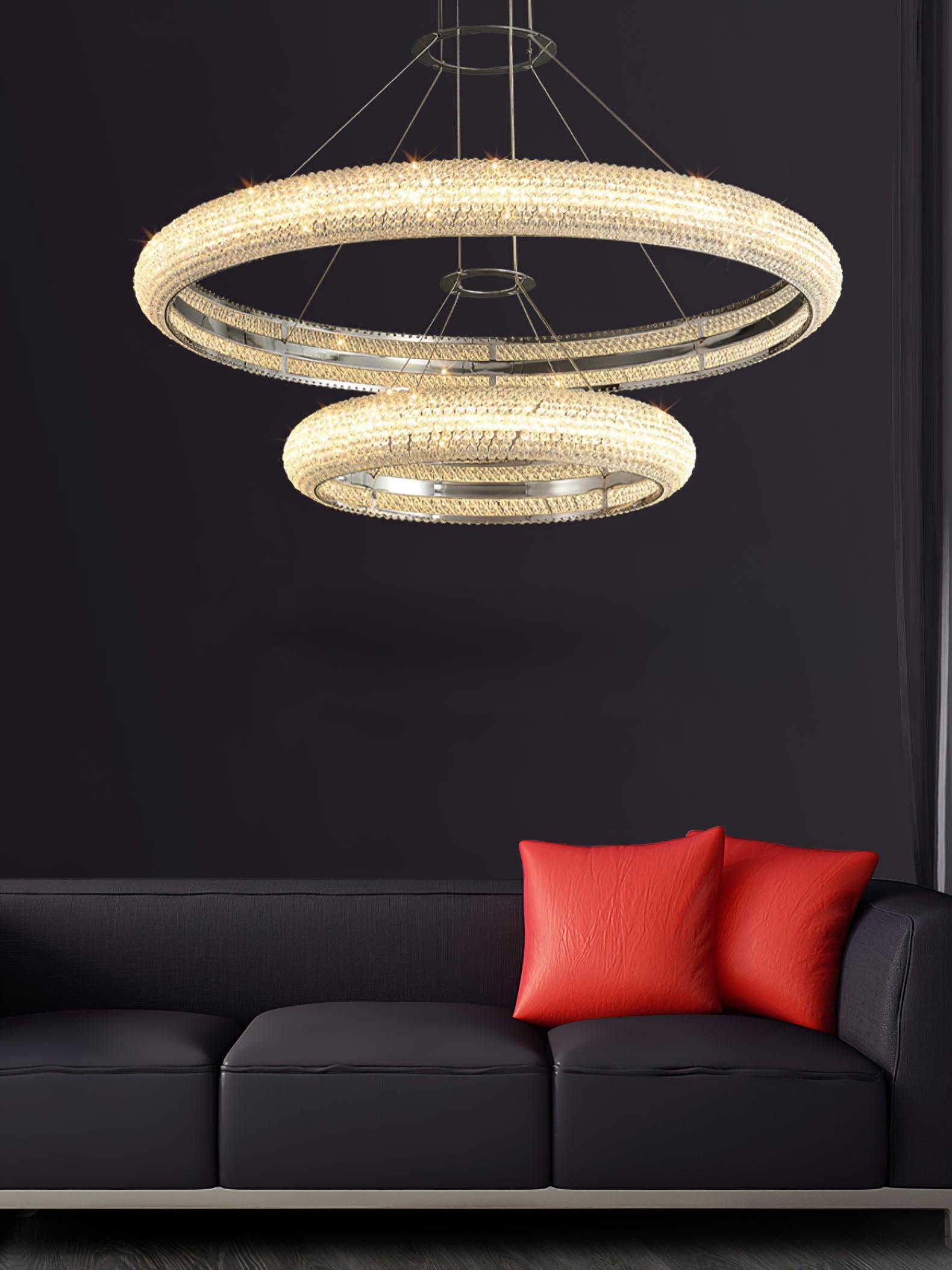 Vazorora Modern Minimalist Ring Crystal Chandelier - Letslighting