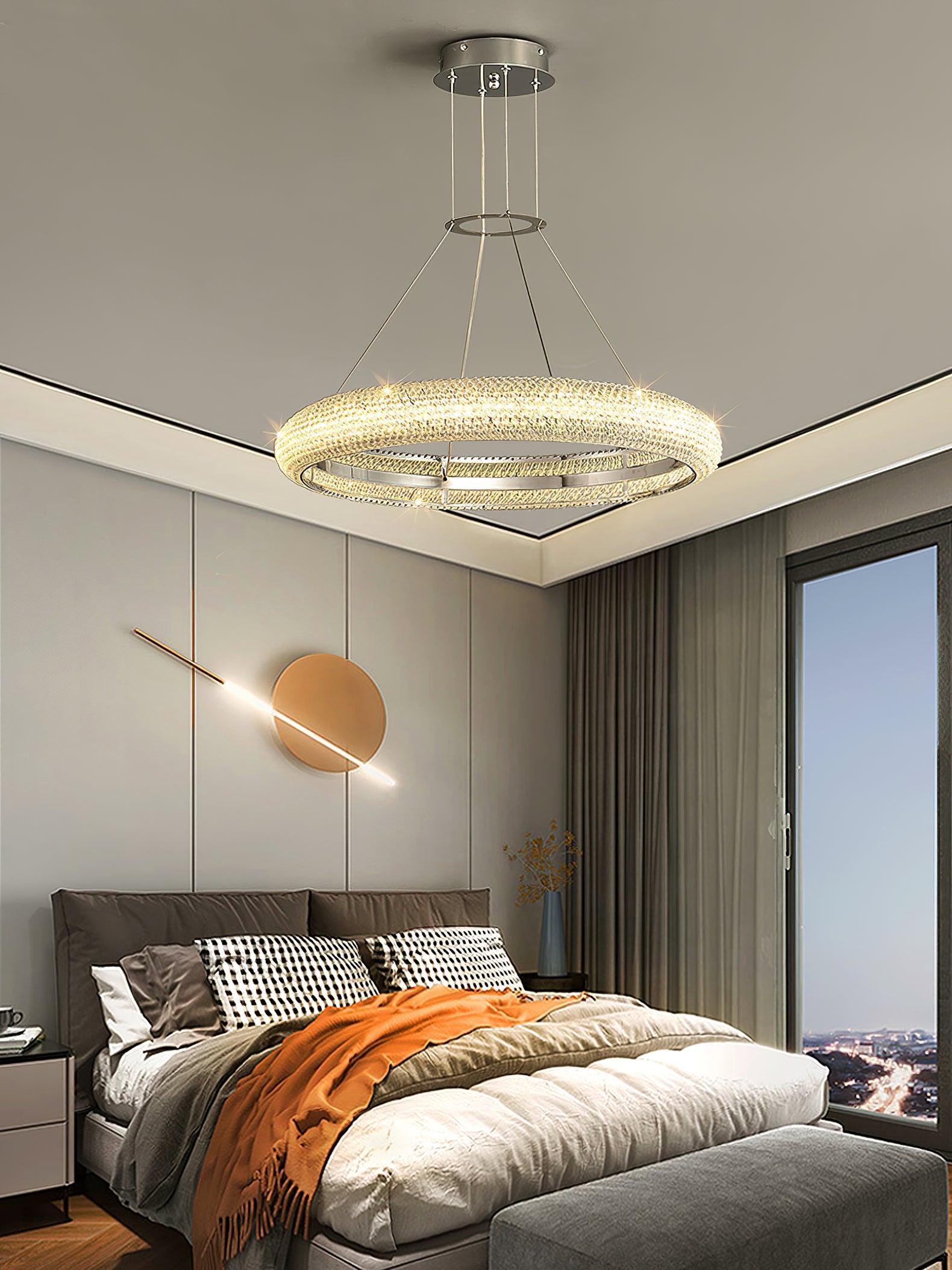 Vazorora Modern Minimalist Ring Crystal Chandelier - Letslighting