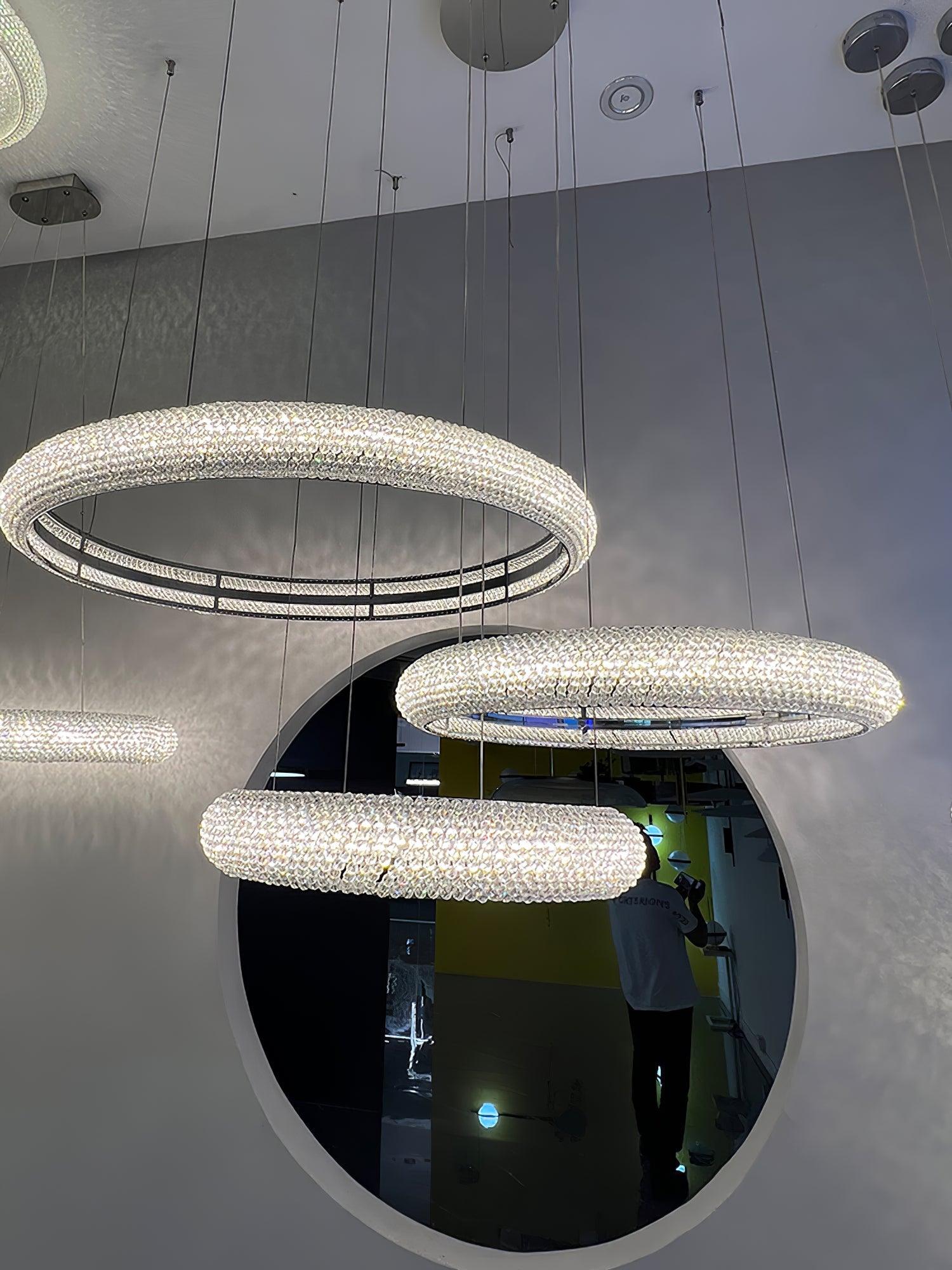 Vazorora Modern Minimalist Ring Crystal Chandelier - Letslighting
