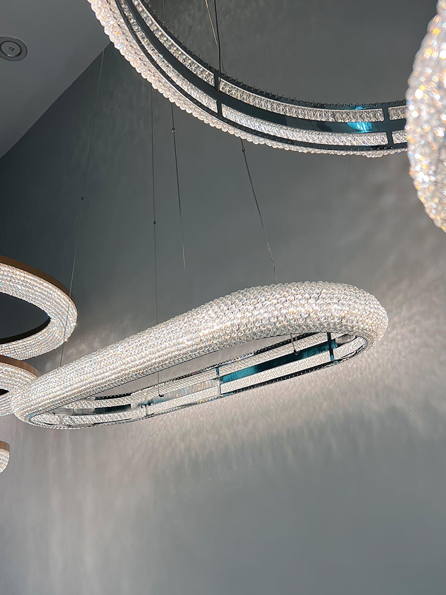 Vazorora Modern Minimalist Ring Crystal Chandelier - Letslighting