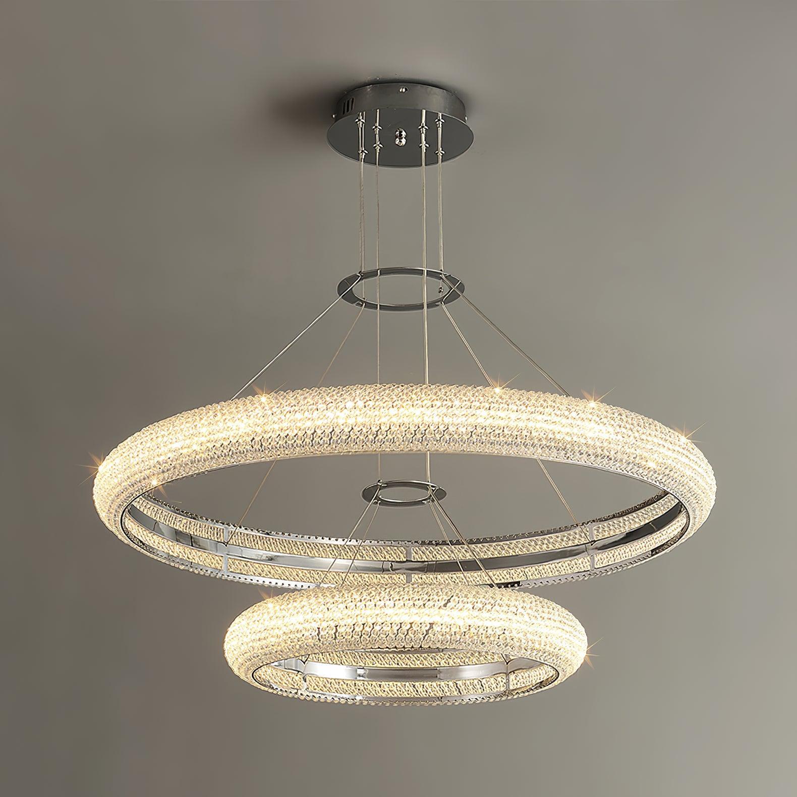 Vazorora Modern Minimalist Ring Crystal Chandelier - Letslighting
