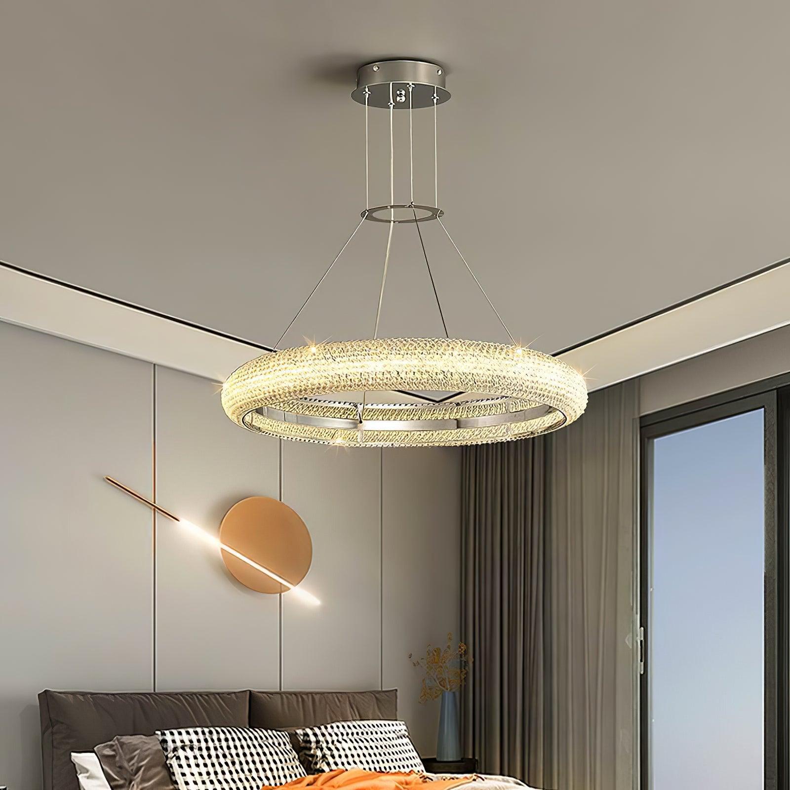 Vazorora Modern Minimalist Ring Crystal Chandelier - Letslighting