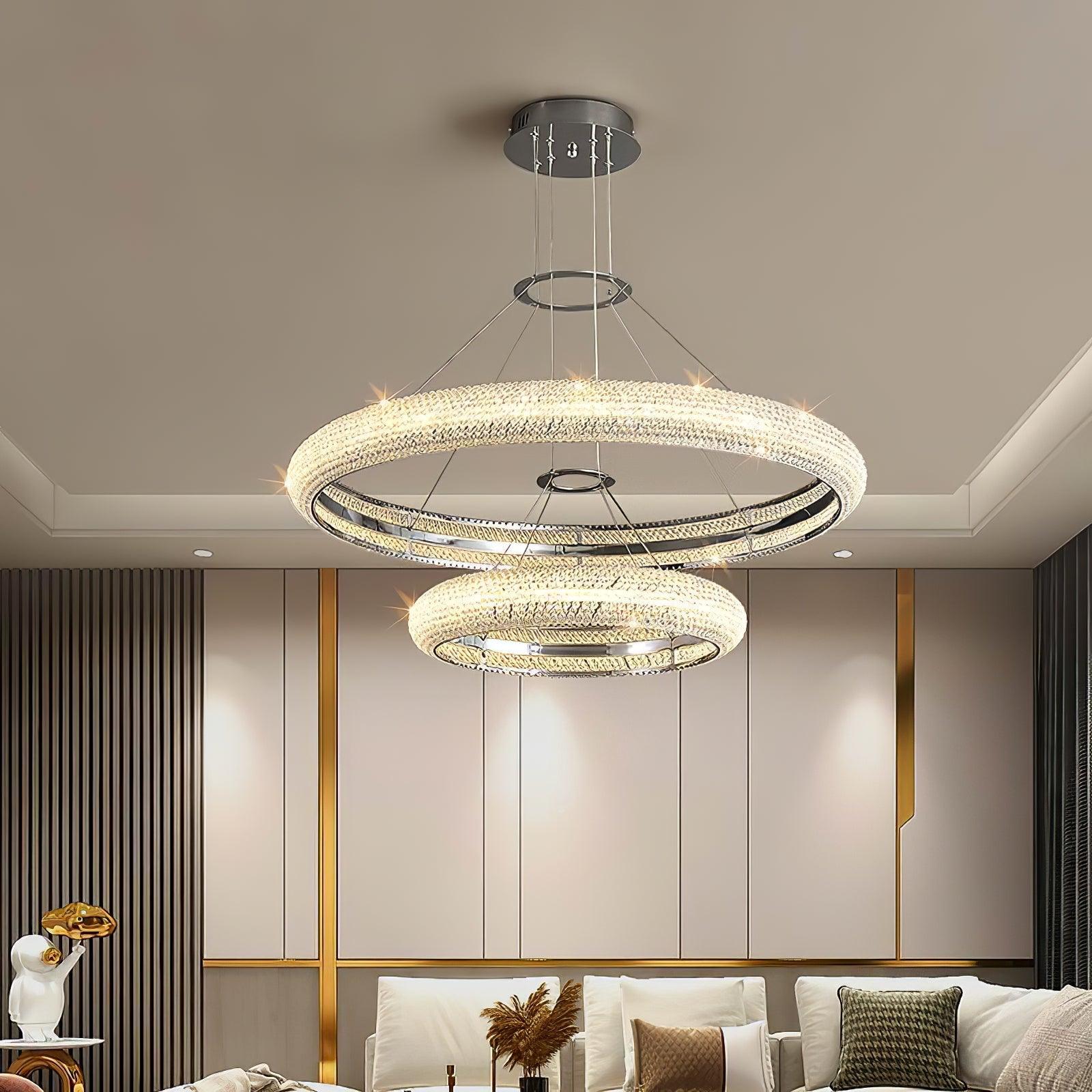 Vazorora Modern Minimalist Ring Crystal Chandelier - Letslighting