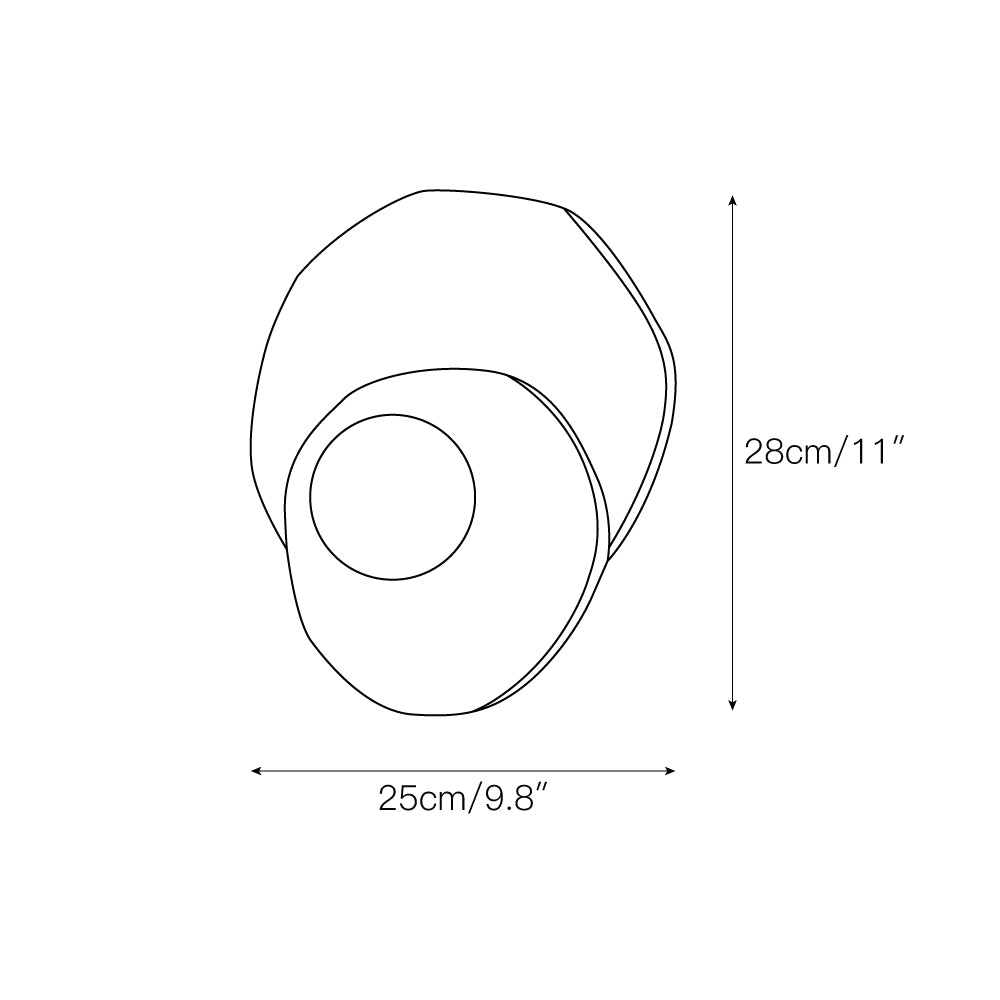 Astr Modern Minimalist Unique Stone Glass Wall Lamp - Letslighting