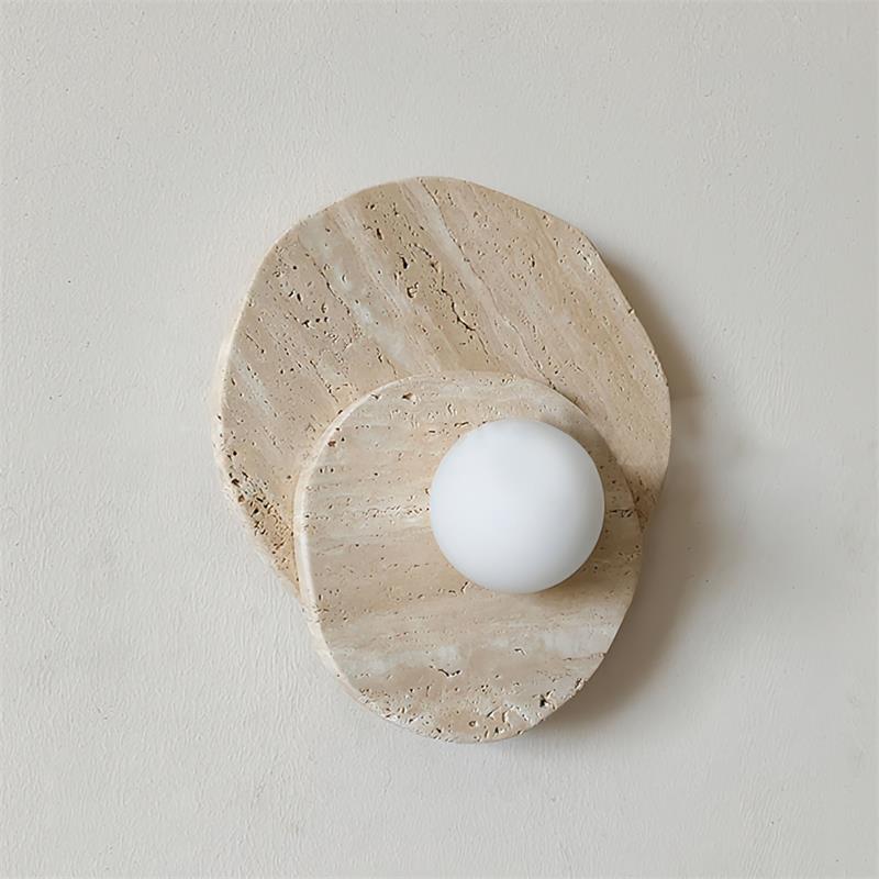 Astr Modern Minimalist Unique Stone Glass Wall Lamp - Letslighting