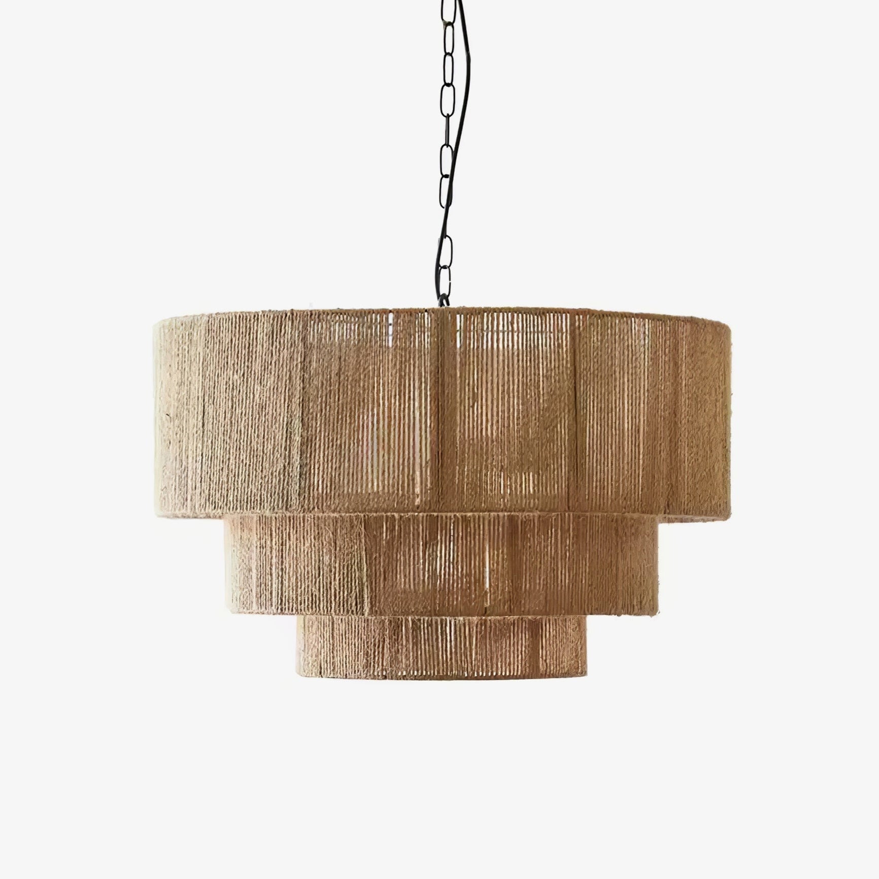 Cascade Rustic Jute Pendant Light - Letslighting