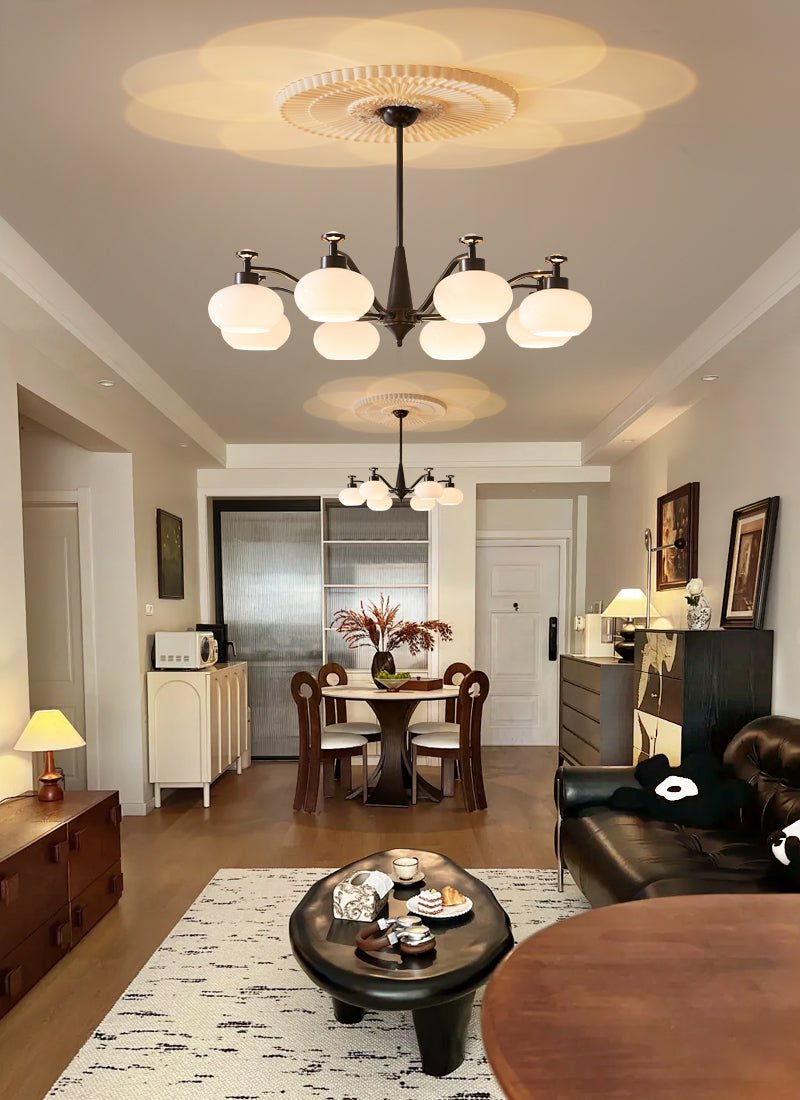 Althaen Elegance Vintage Glass Chandelier - Letslighting