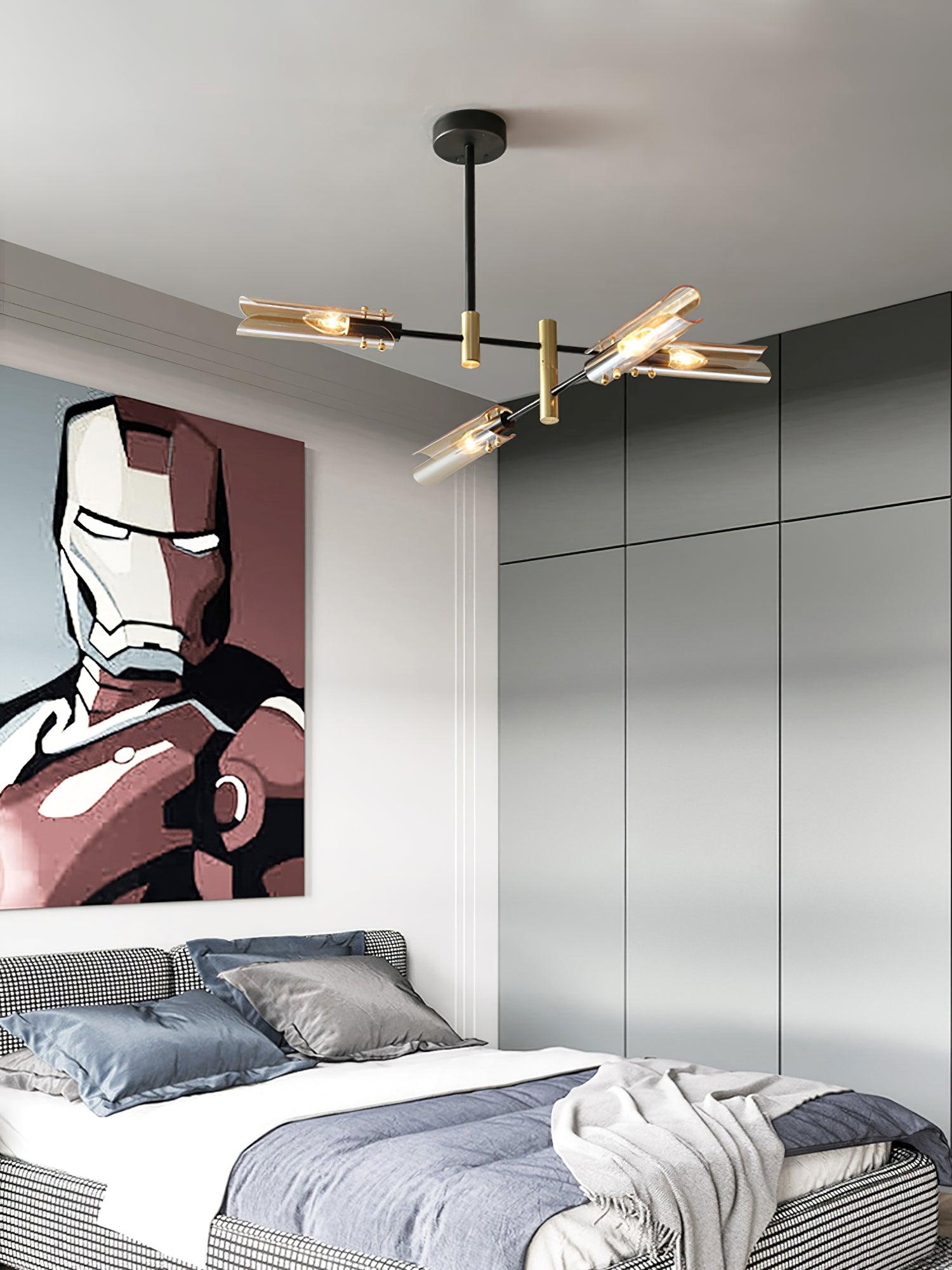 Lustra Chandelier Double 6-Light Modern - Letslighting