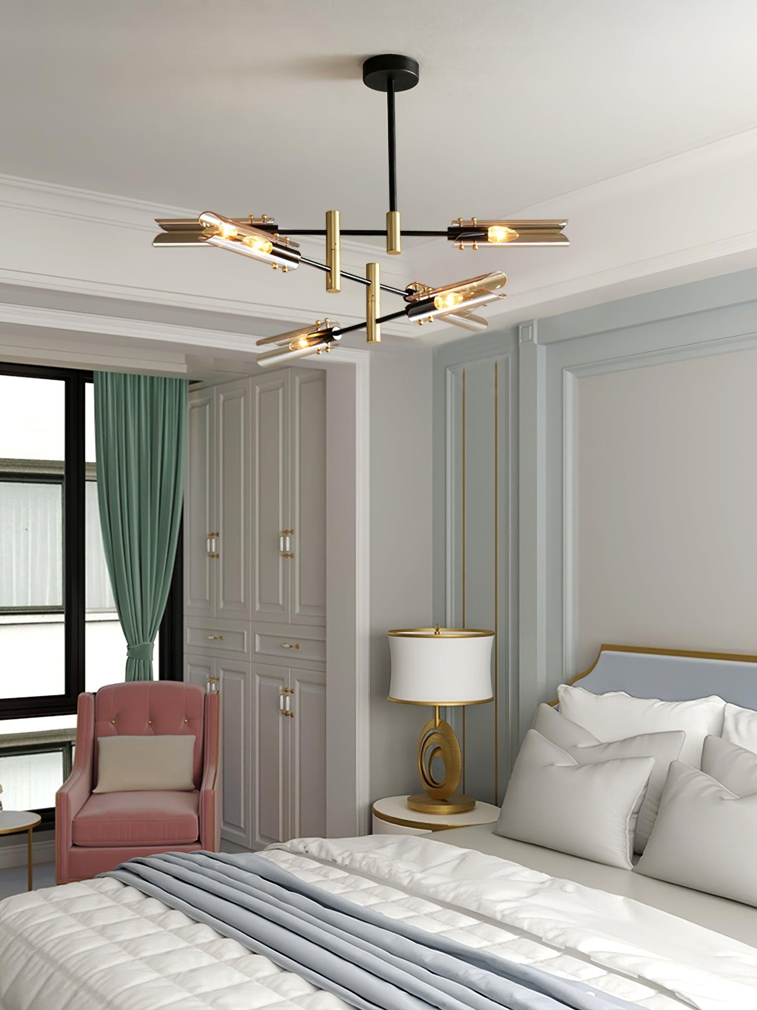 Lustra Chandelier Double 6-Light Modern - Letslighting