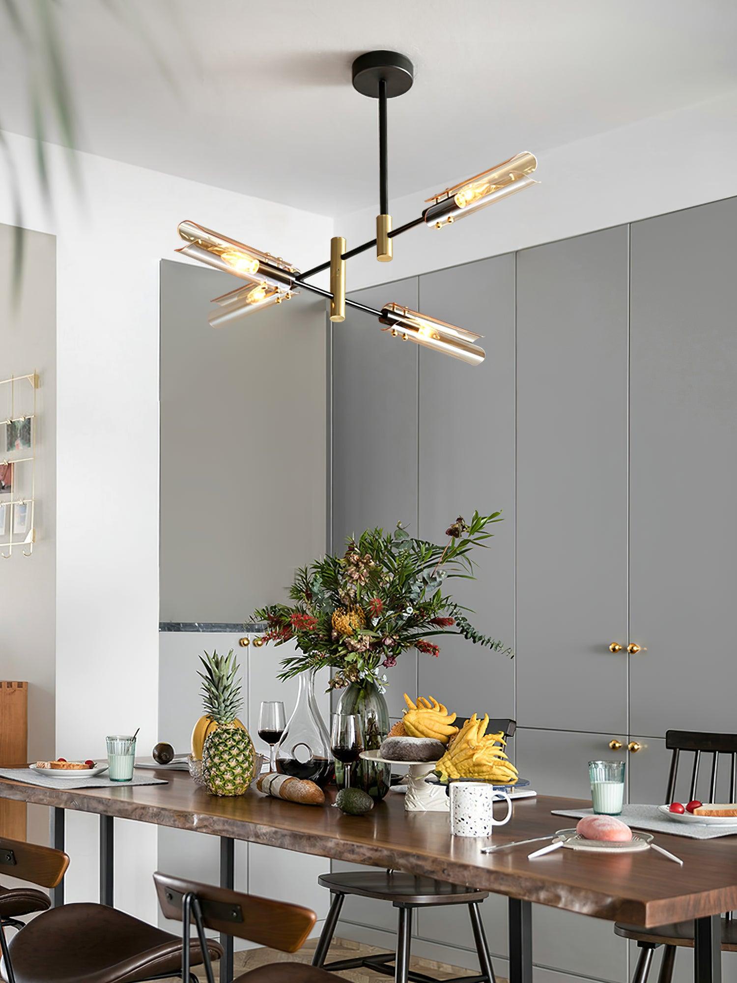 Lustra Chandelier Double 6-Light Modern - Letslighting