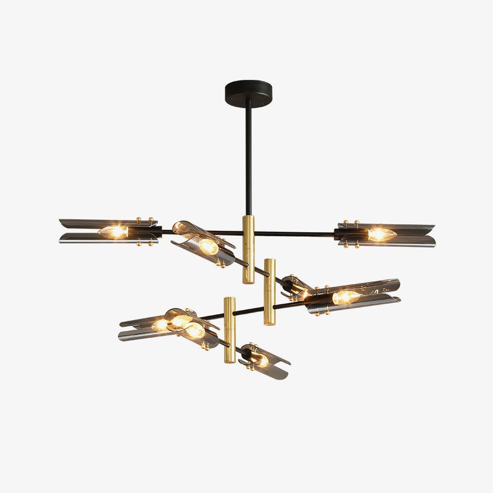Lustra Chandelier Double 6-Light Modern - Letslighting
