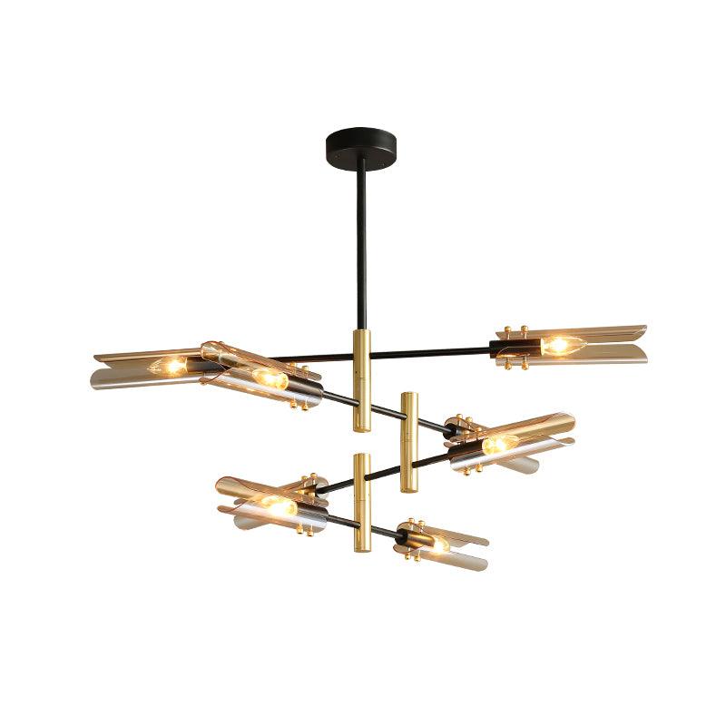 Lustra Chandelier Double 6-Light Modern - Letslighting