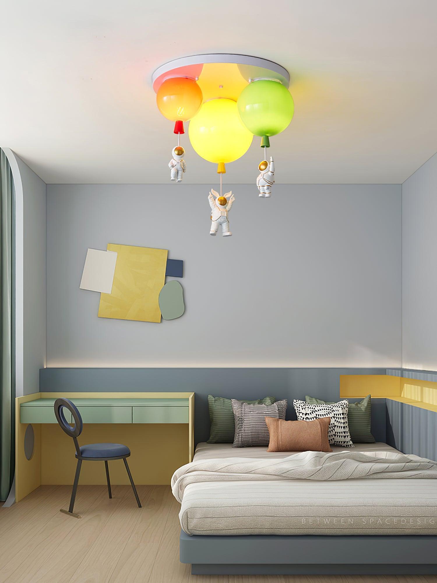 Lustra Ceiling Lamp Astronaut Glossy Balloon for Kid's Room - Letslighting