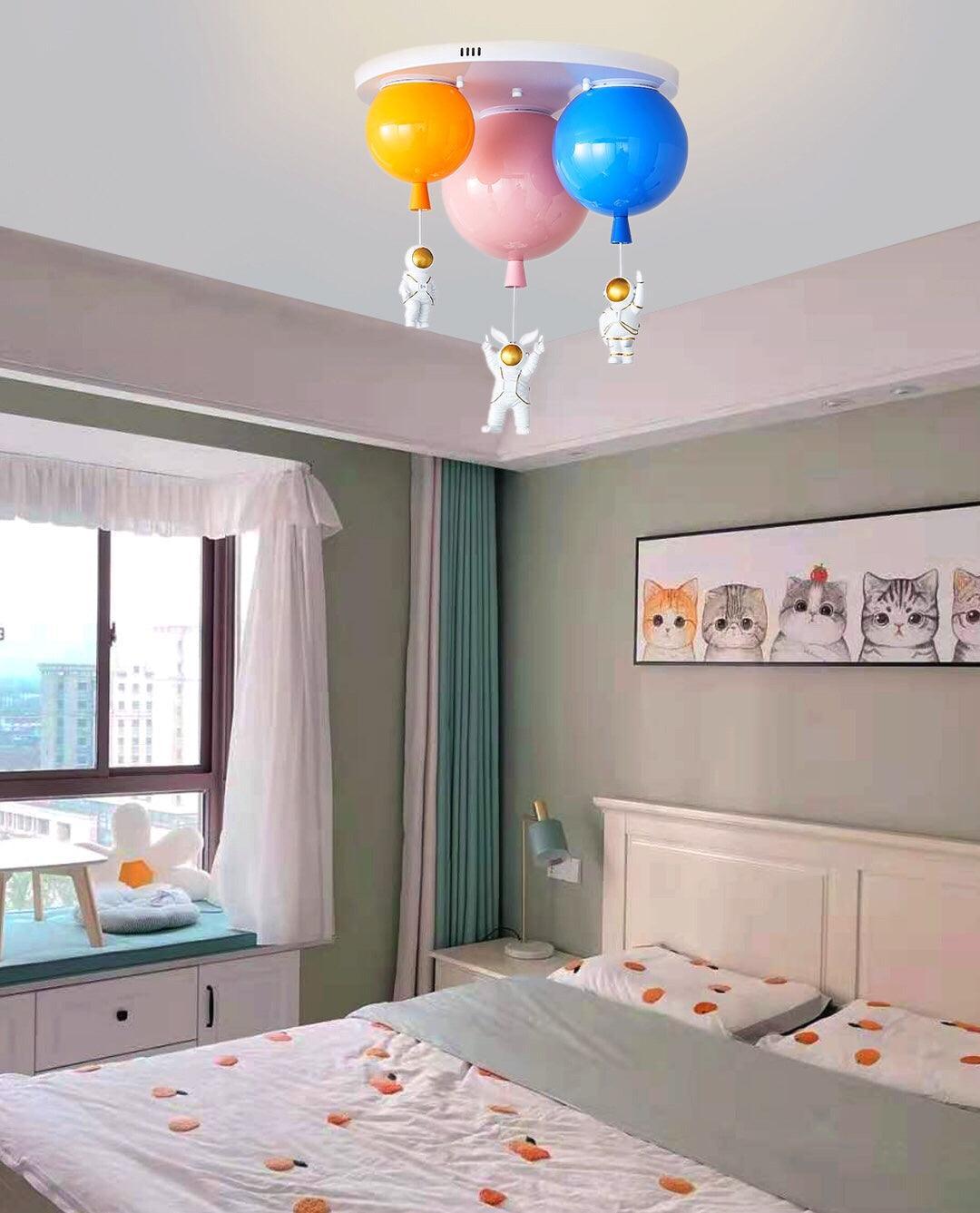 Lustra Ceiling Lamp Astronaut Glossy Balloon for Kid's Room - Letslighting