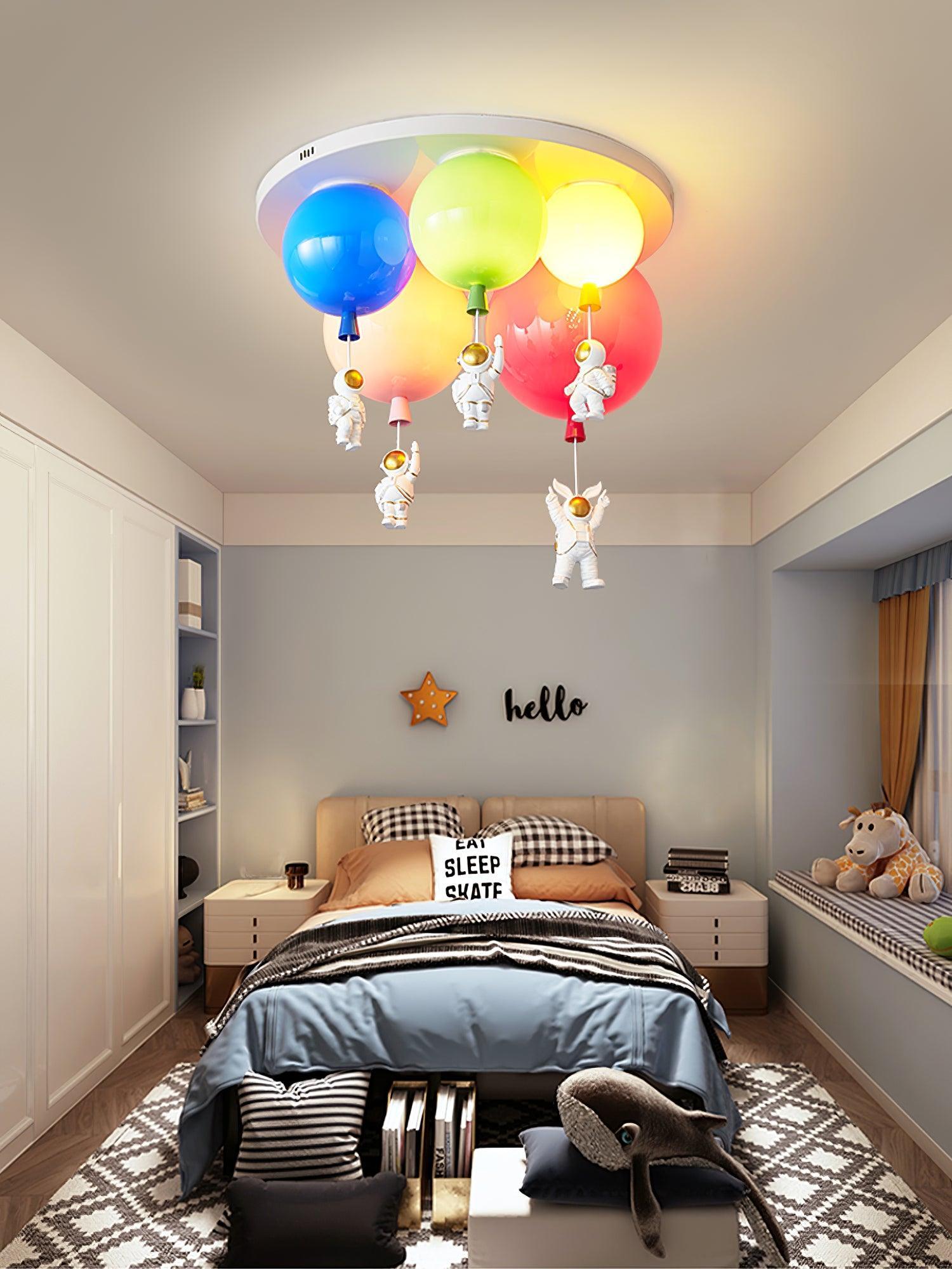 Lustra Ceiling Lamp Astronaut Glossy Balloon for Kid's Room - Letslighting