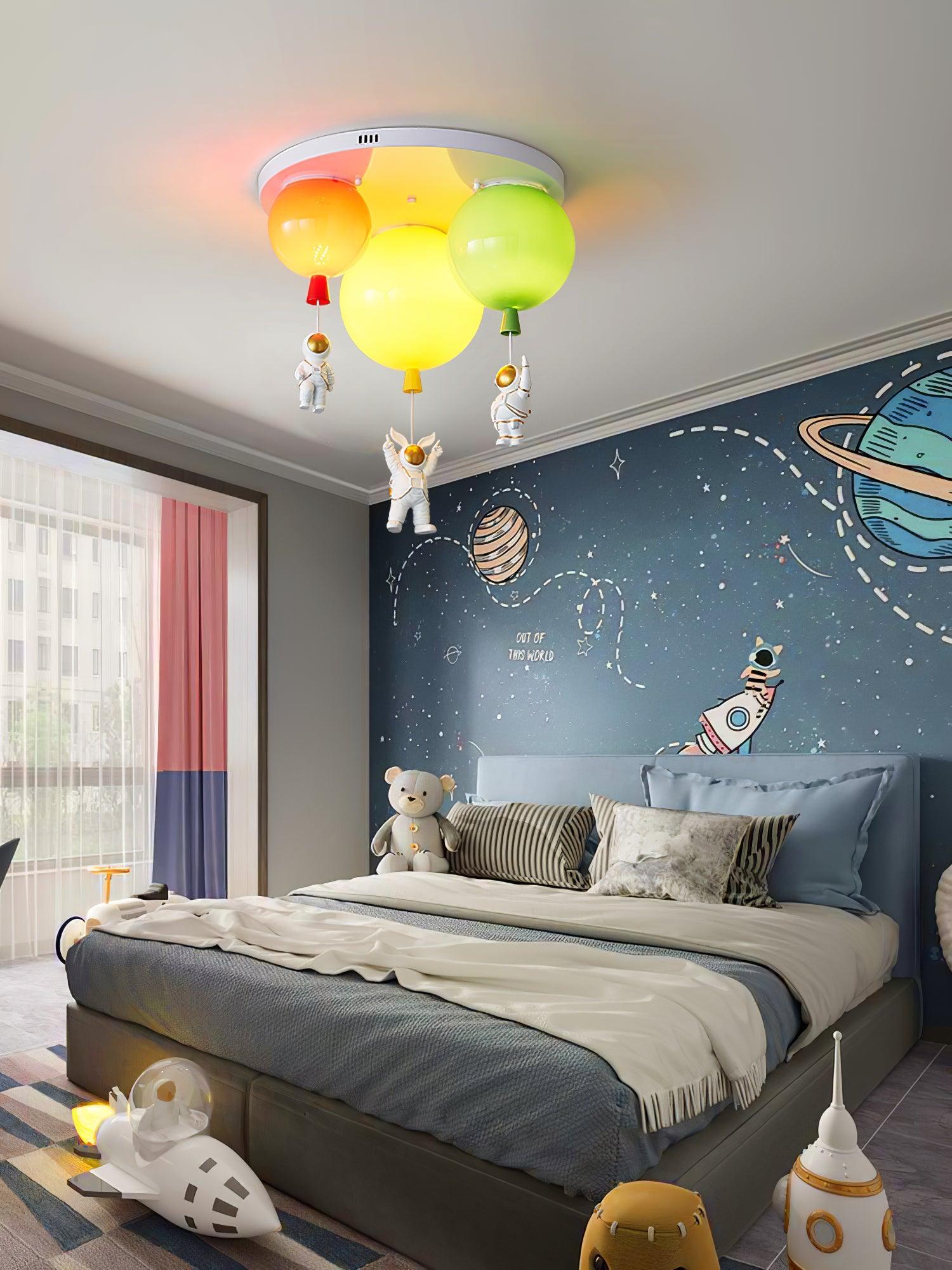 Lustra Ceiling Lamp Astronaut Glossy Balloon for Kid's Room - Letslighting
