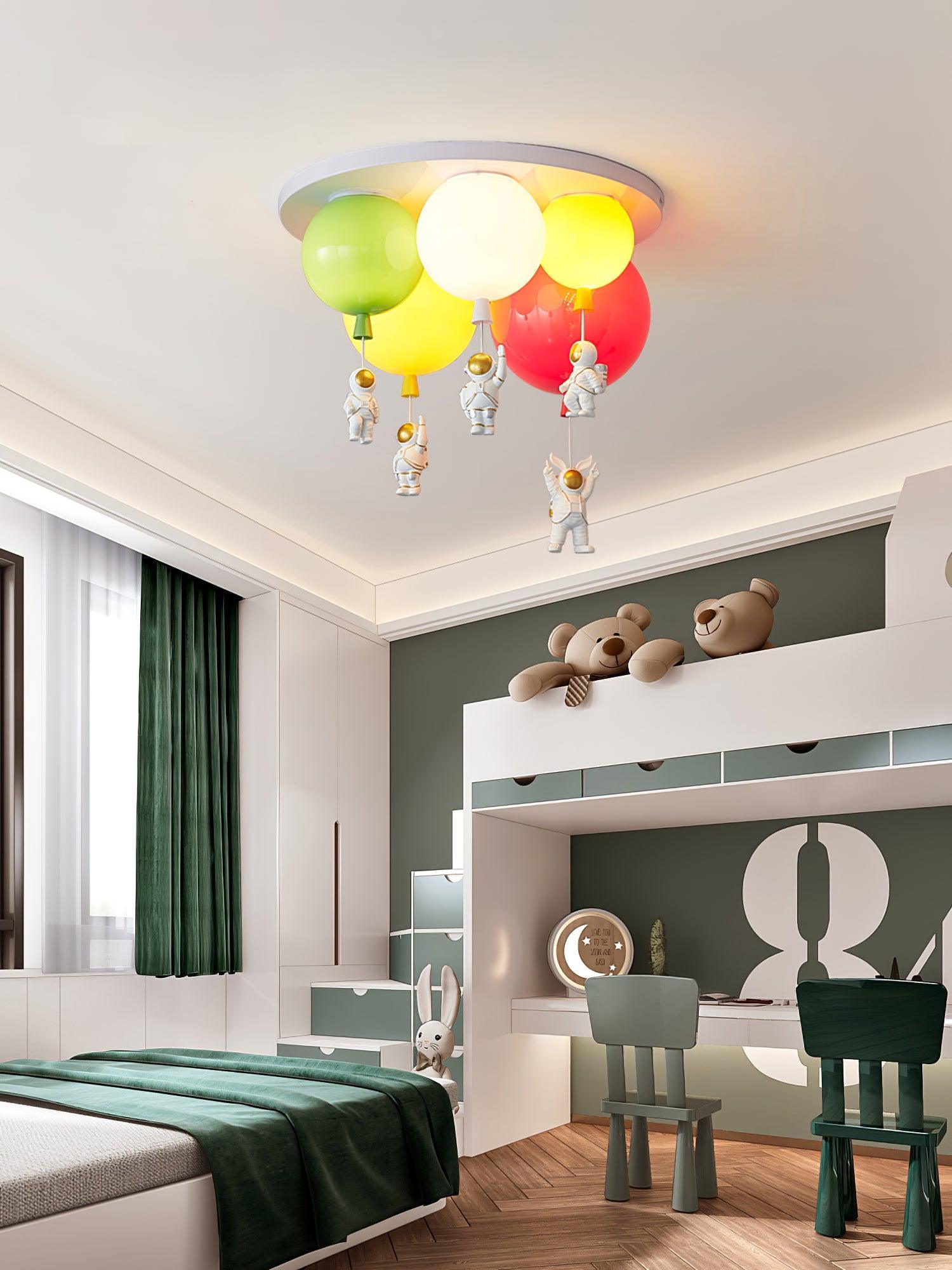 Lustra Ceiling Lamp Astronaut Glossy Balloon for Kid's Room - Letslighting