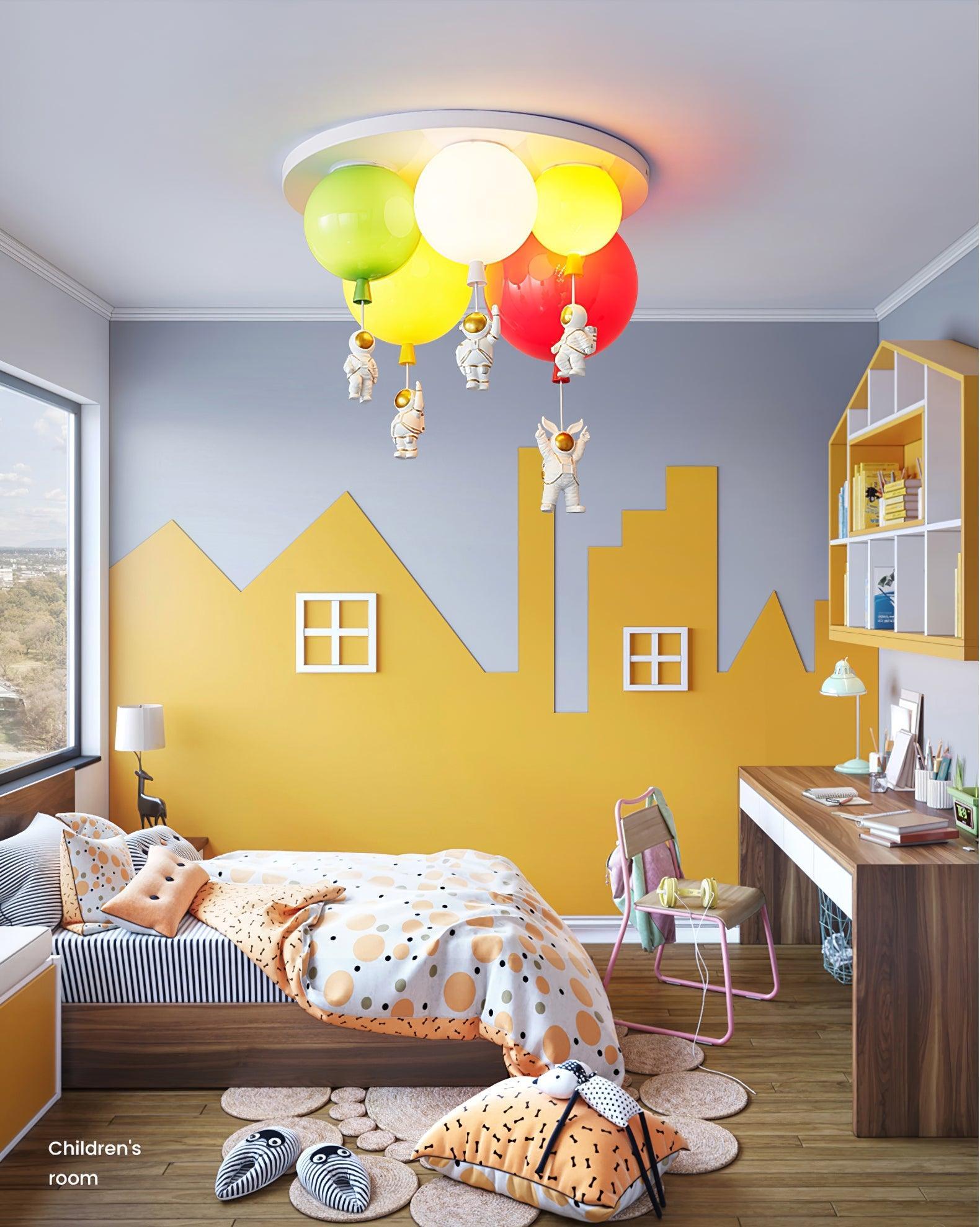 Lustra Ceiling Lamp Astronaut Glossy Balloon for Kid's Room - Letslighting