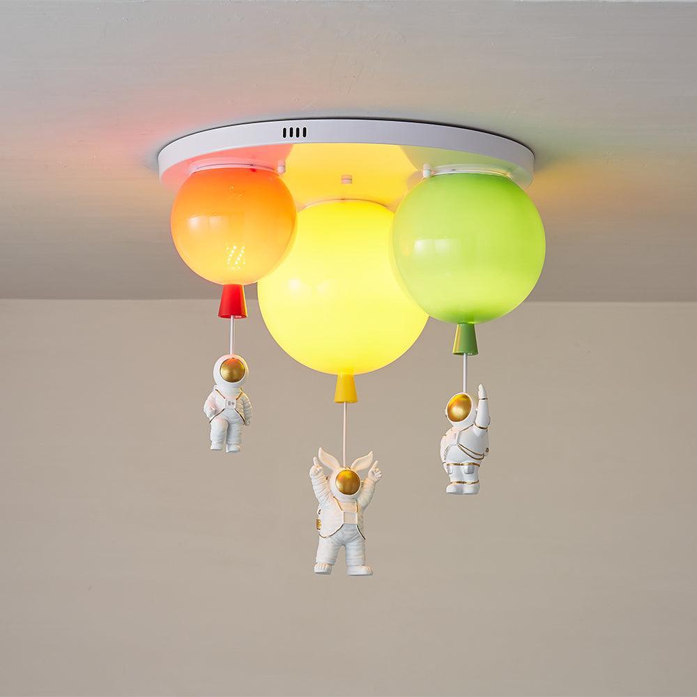 Lustra Ceiling Lamp Astronaut Glossy Balloon for Kid's Room - Letslighting