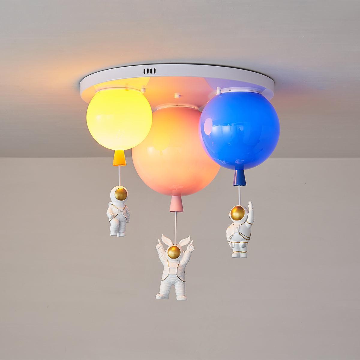 Lustra Ceiling Lamp Astronaut Glossy Balloon for Kid's Room - Letslighting