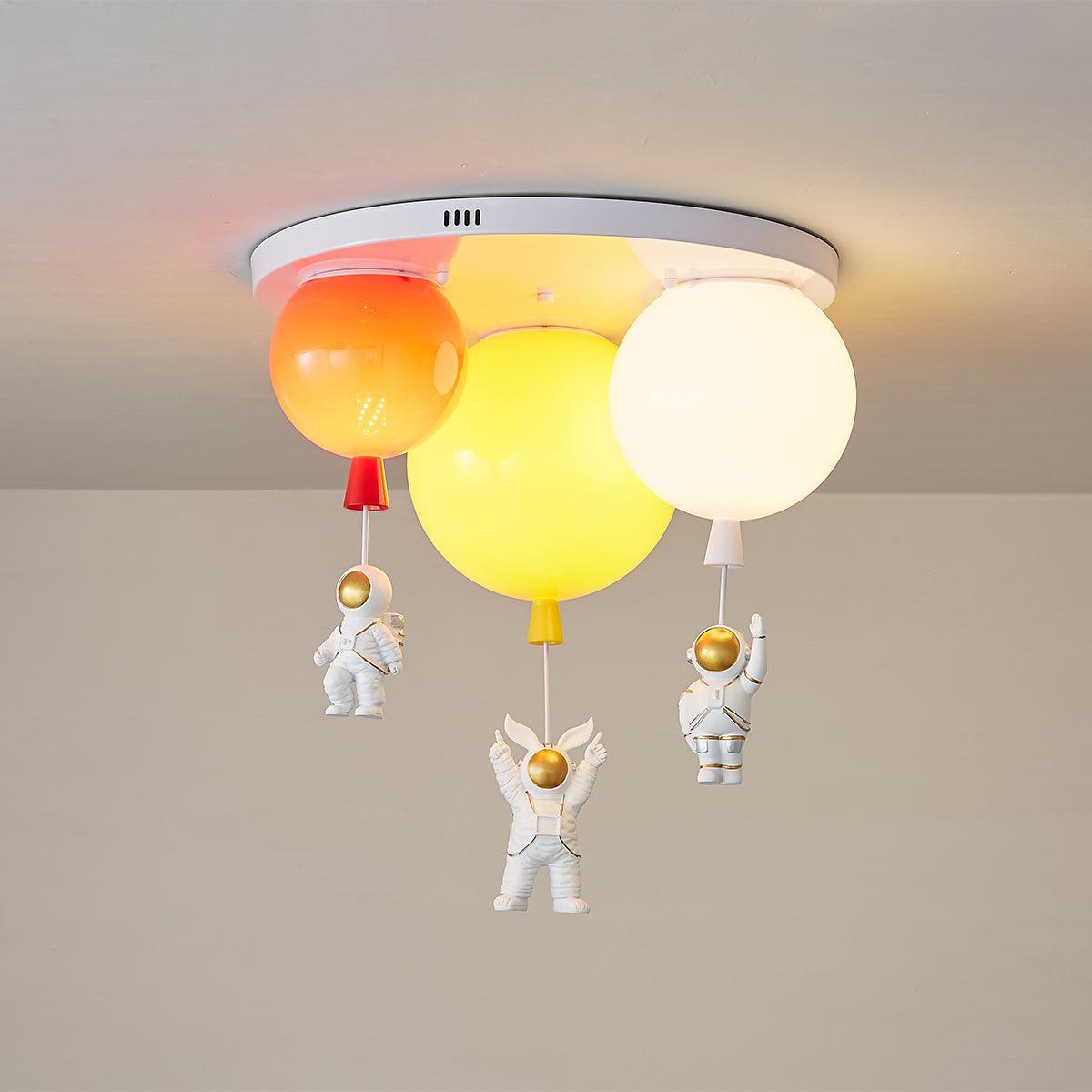 Lustra Ceiling Lamp Astronaut Glossy Balloon for Kid's Room - Letslighting