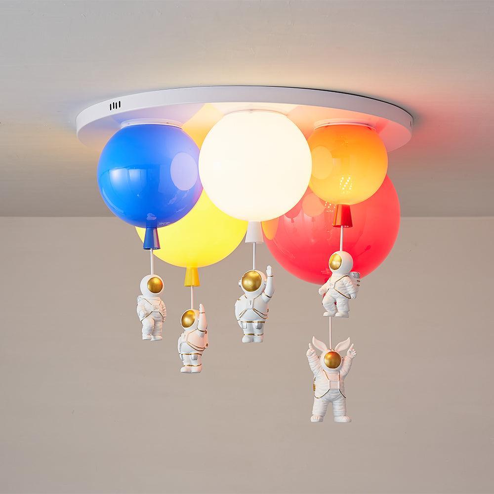 Lustra Ceiling Lamp Astronaut Glossy Balloon for Kid's Room - Letslighting