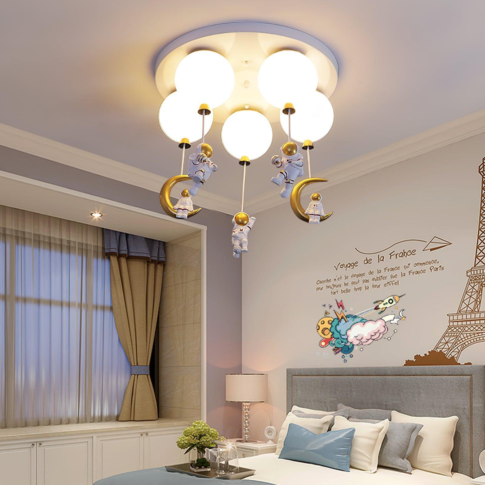 Lustra Ceiling Lamp Astronaut Glossy Balloon for Kid's Room - Letslighting