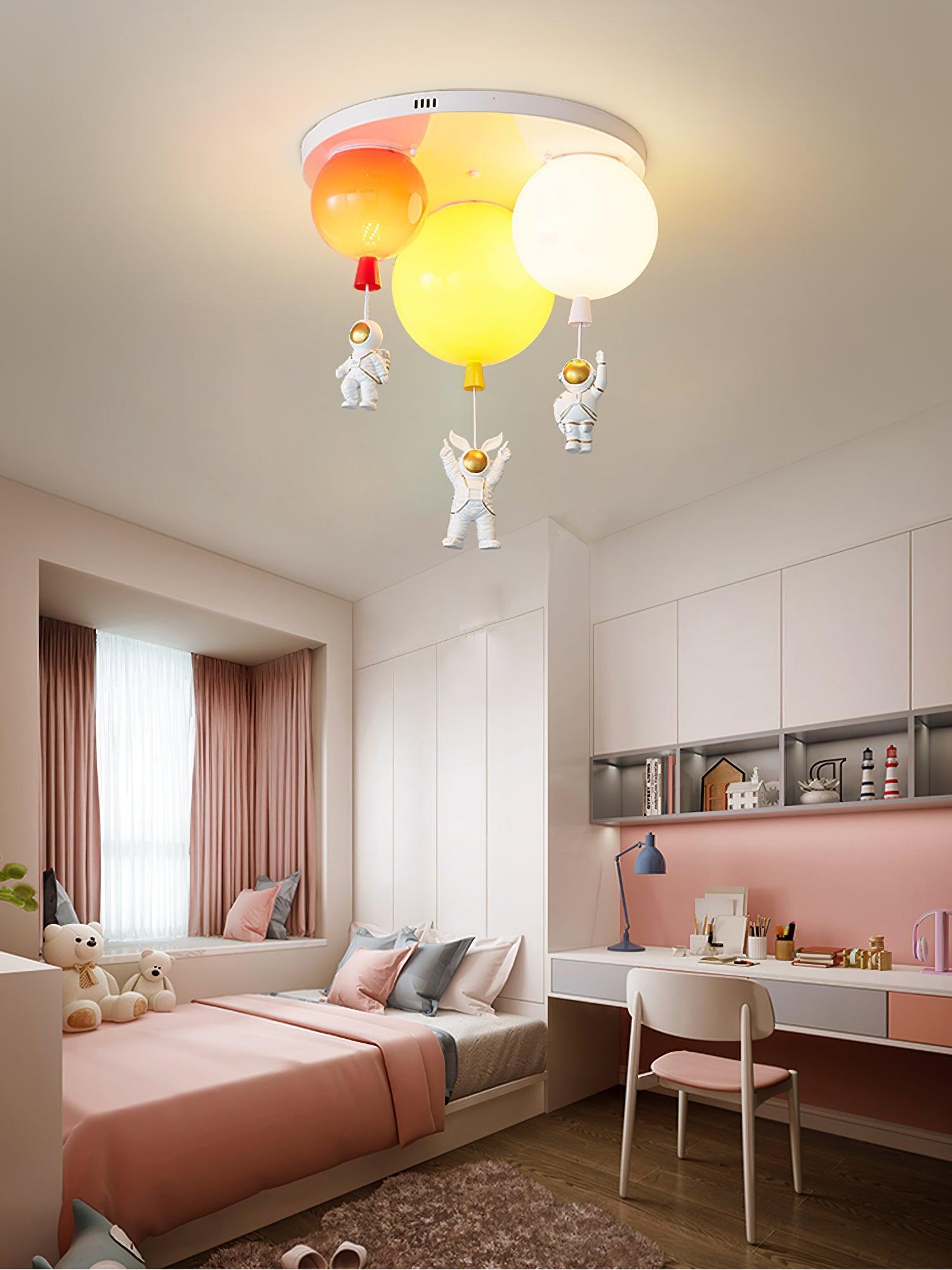 Lustra Ceiling Lamp Astronaut Glossy Balloon for Kid's Room - Letslighting