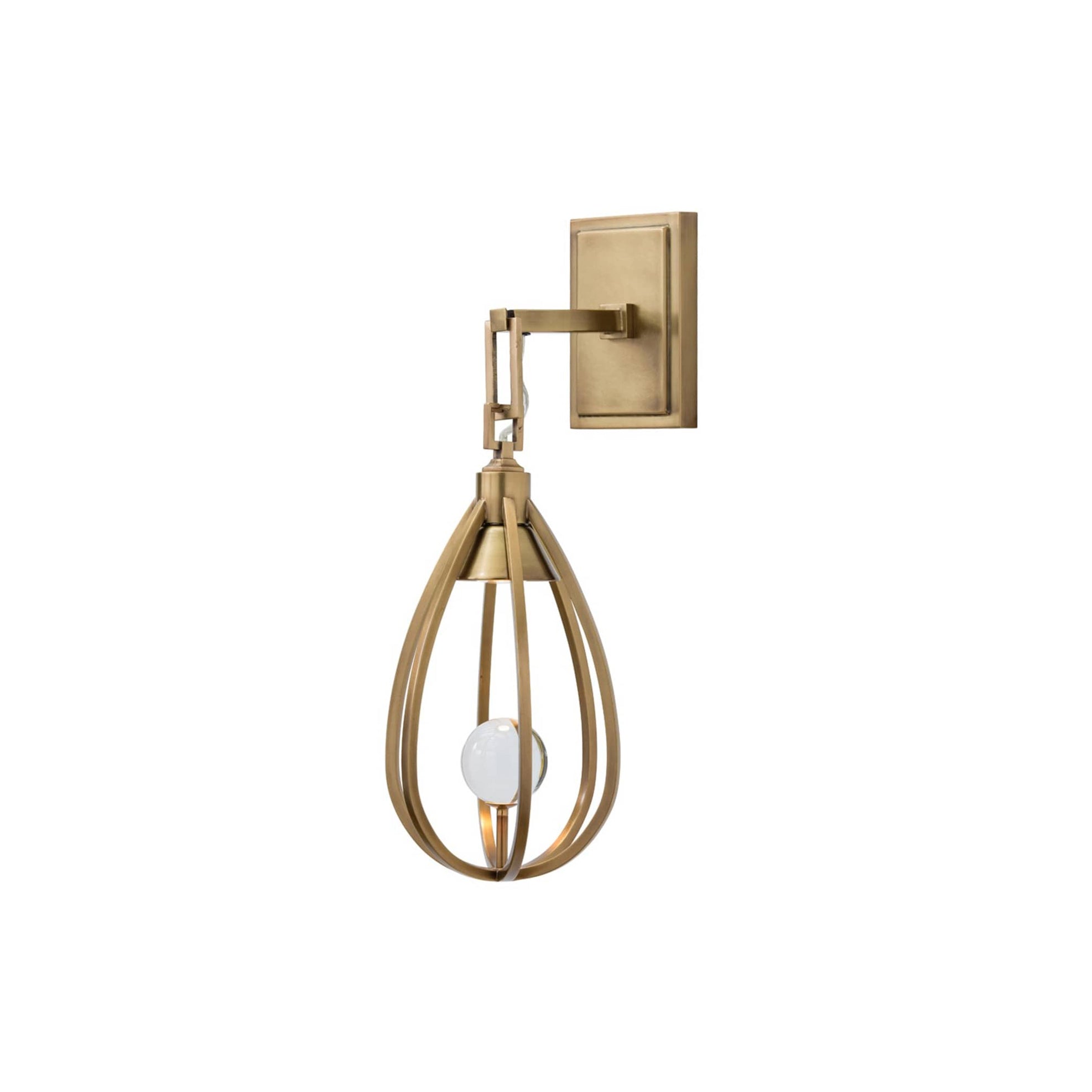 Gloruvys Modern Minimalist Brass Crystal Wall Lamp - Letslighting