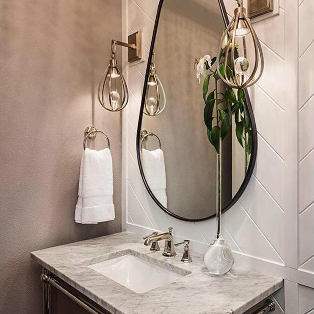 Gloruvys Modern Minimalist Brass Crystal Wall Lamp - Letslighting