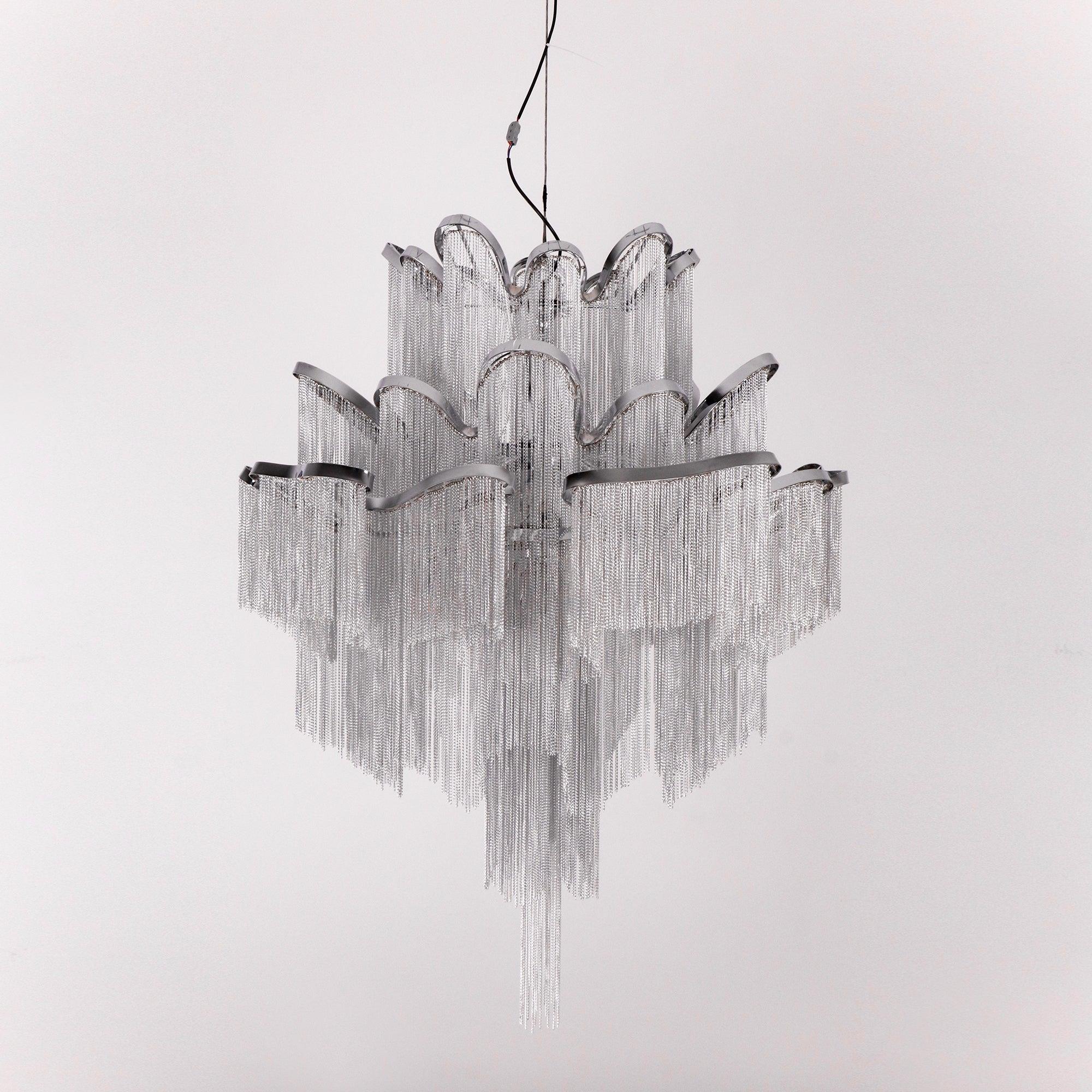 Lustra Pendant Lamp Stream Chain Nickel - Letslighting