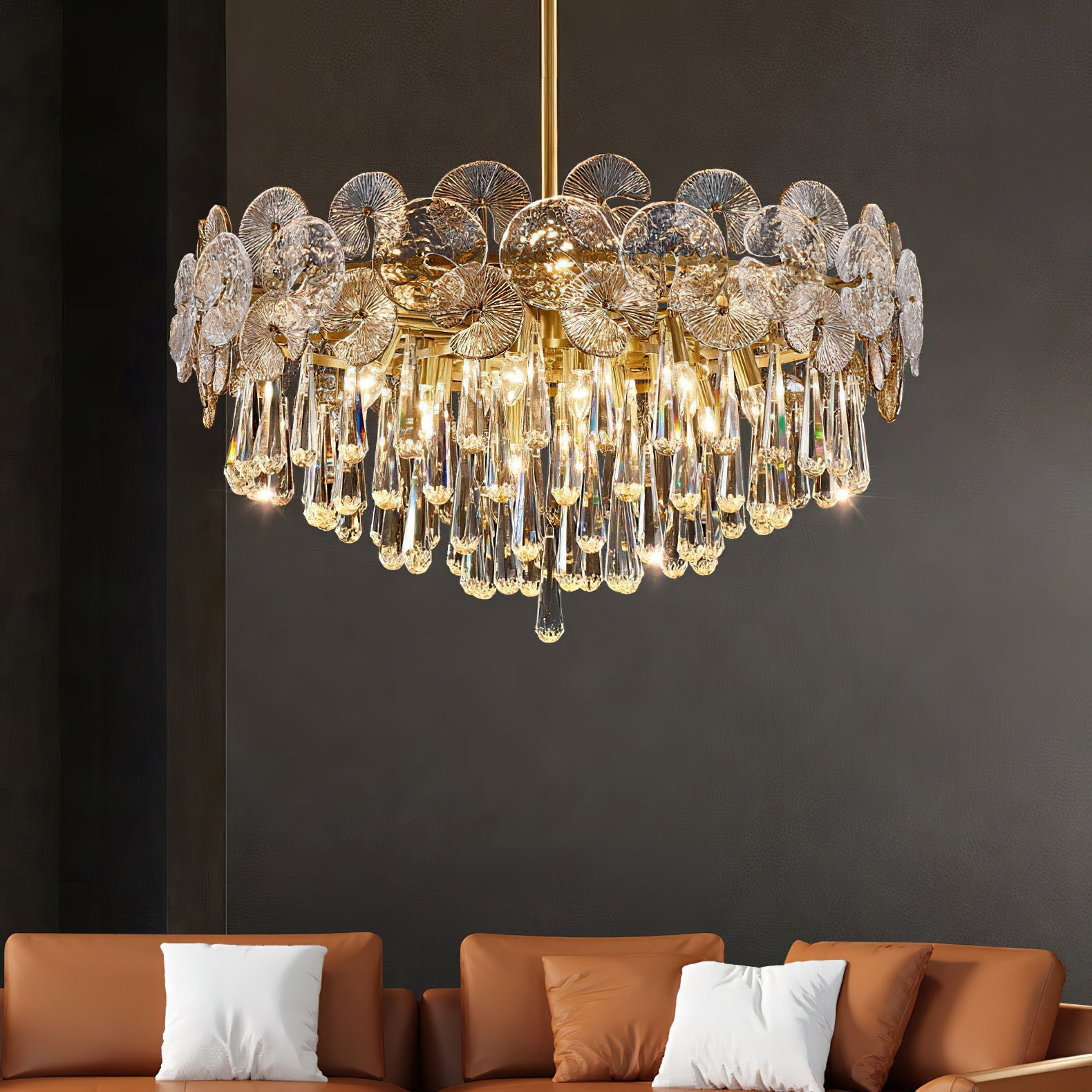 Caeluvyo Luxury Elegance Crystal Chandelier - Letslighting