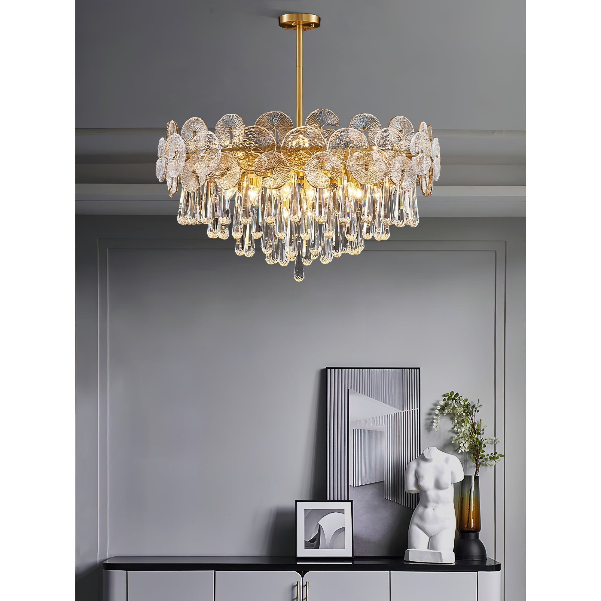 Caeluvyo Luxury Elegance Crystal Chandelier - Letslighting