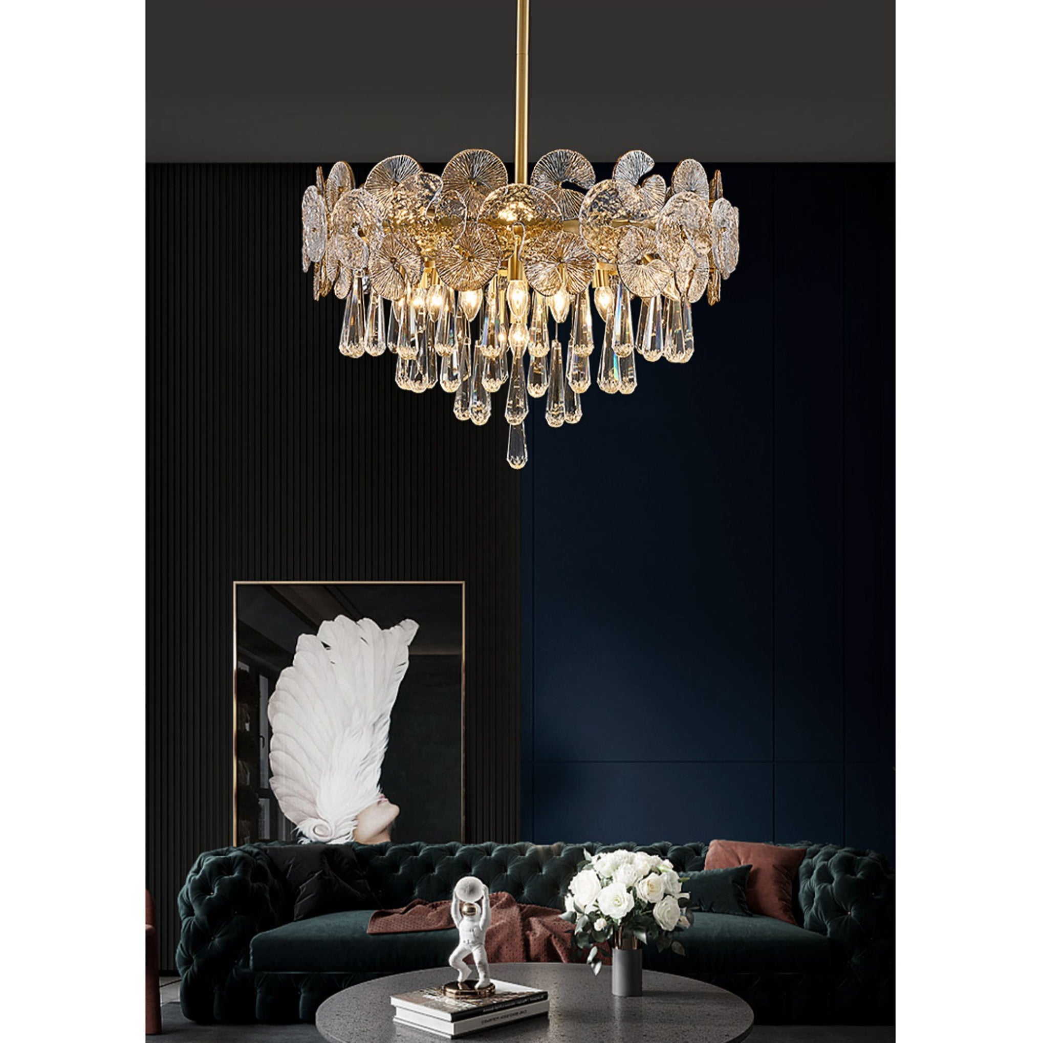 Caeluvyo Luxury Elegance Crystal Chandelier - Letslighting