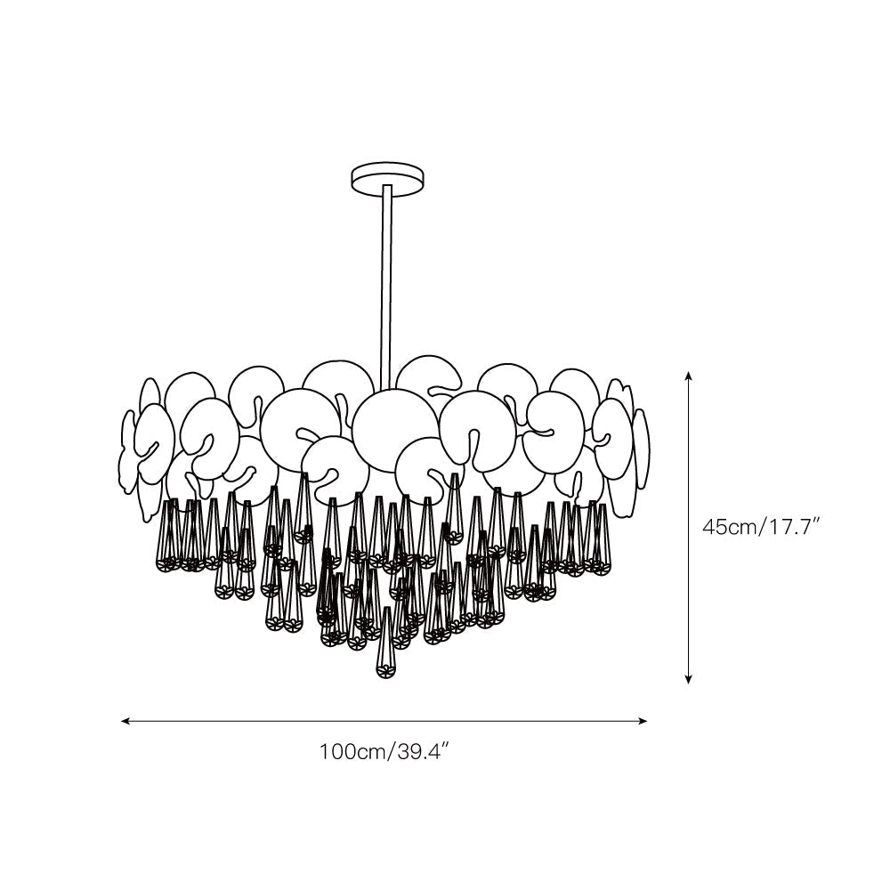 Caeluvyo Luxury Elegance Crystal Chandelier - Letslighting