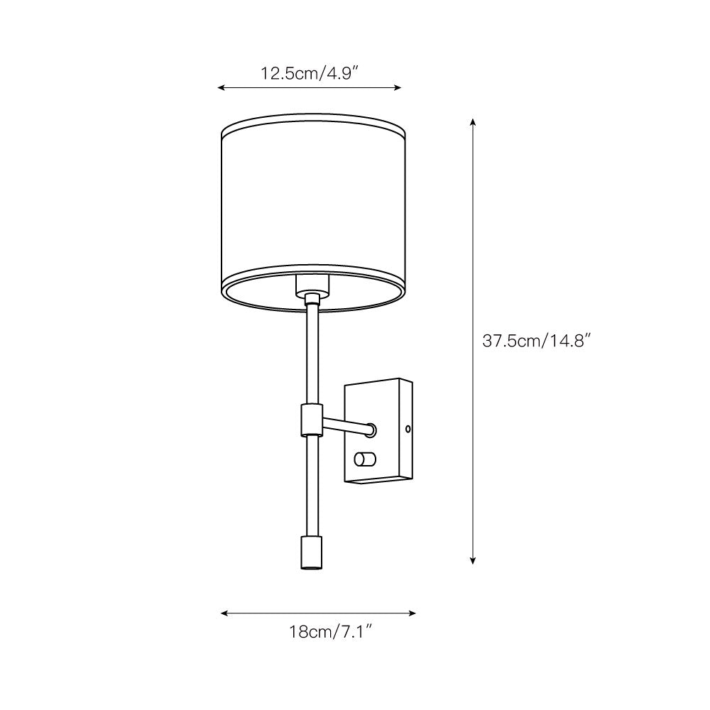Eirikuvyo Fabric Wall Lamp - Letslighting
