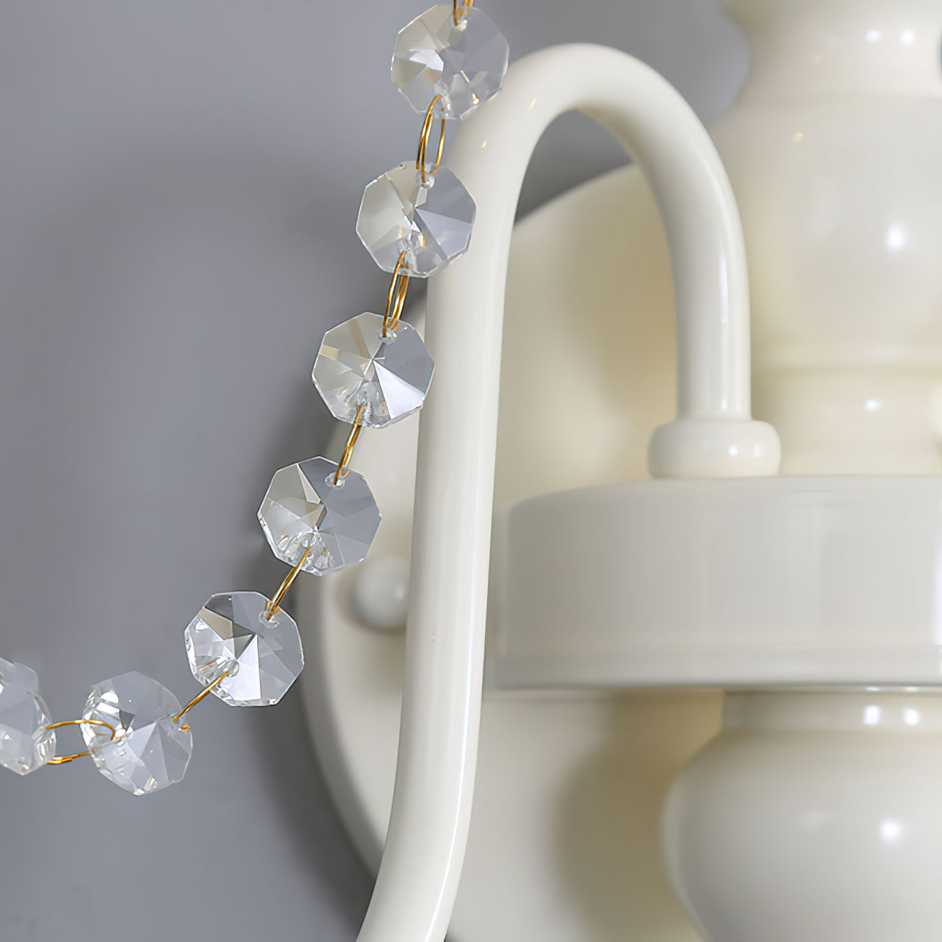 Jarnbruvys Traditional Candle Crystal Wall Lamp - Letslighting