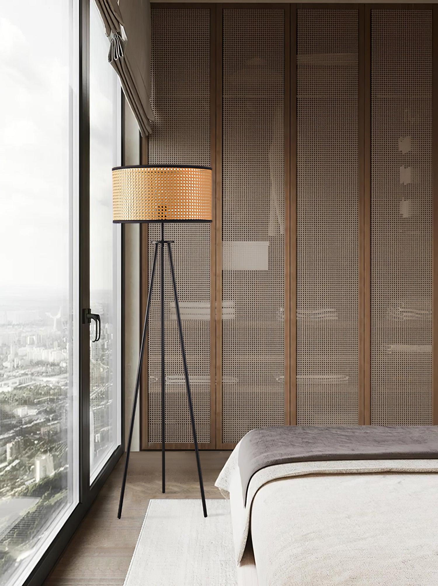 Trio Vintage Bamboo Floor Lamp - Letslighting