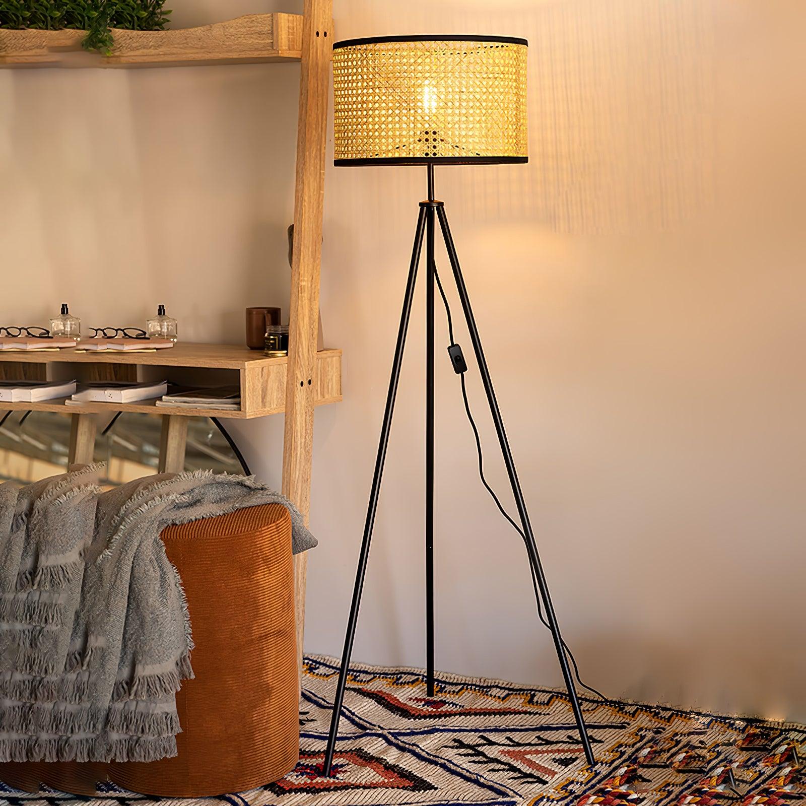 Trio Vintage Bamboo Floor Lamp - Letslighting
