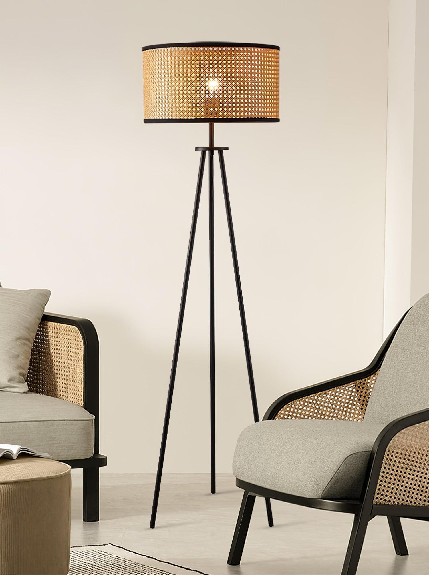 Trio Vintage Bamboo Floor Lamp - Letslighting