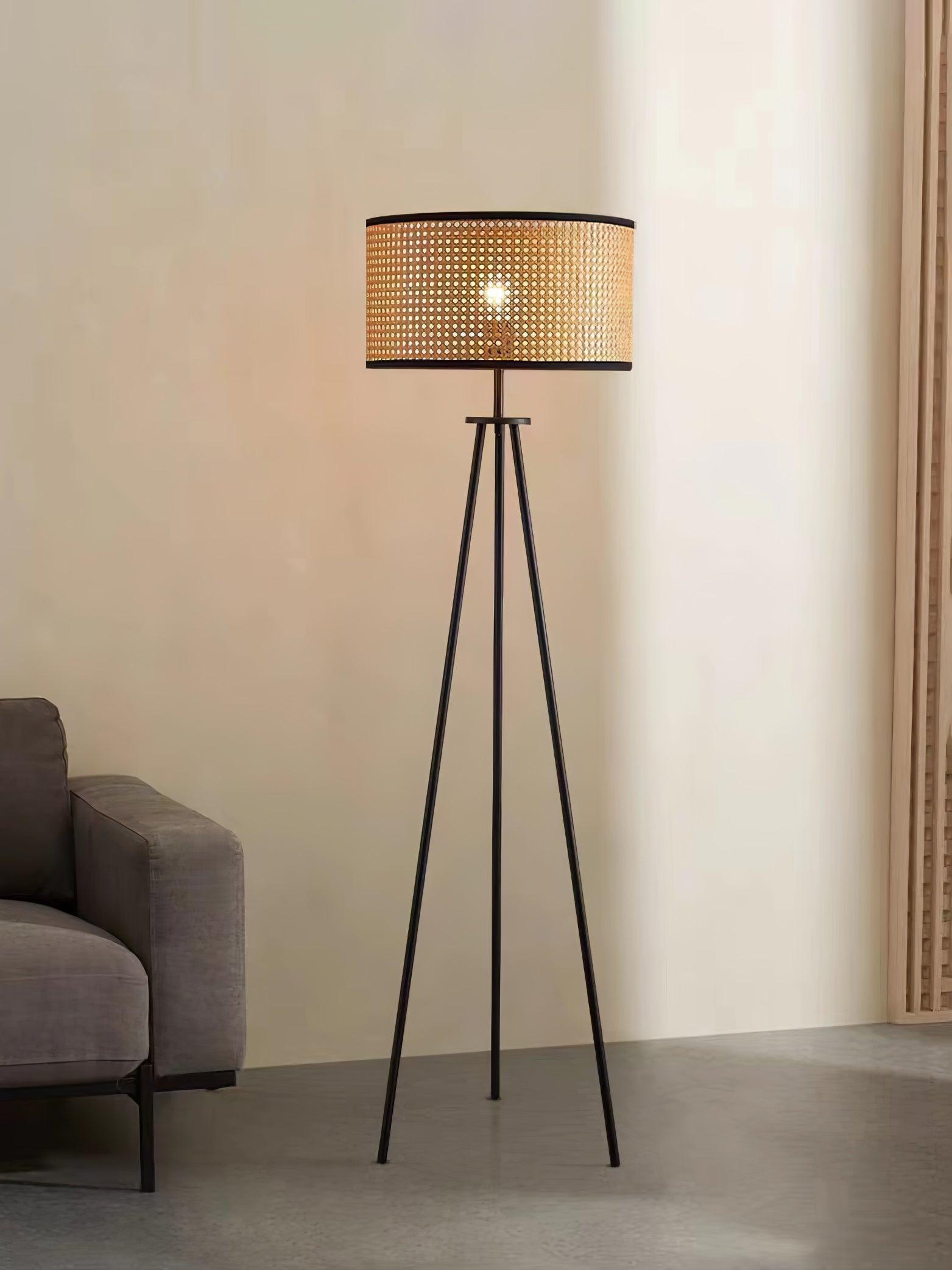 Trio Vintage Bamboo Floor Lamp - Letslighting